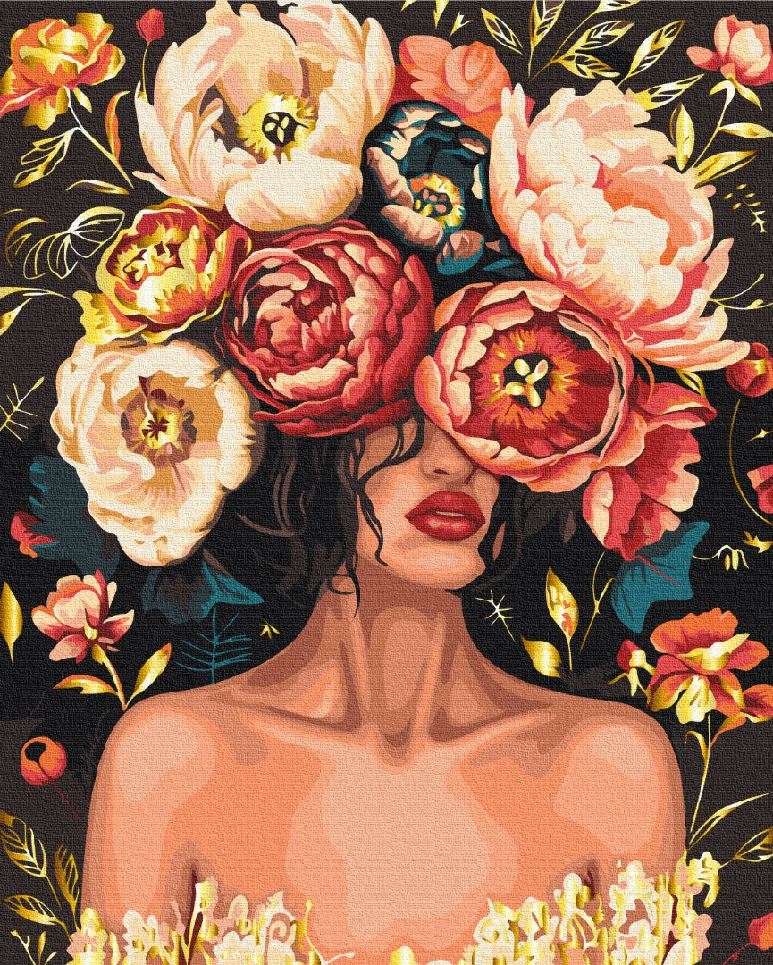 Painting by numbers A crown of petals (BS54014)