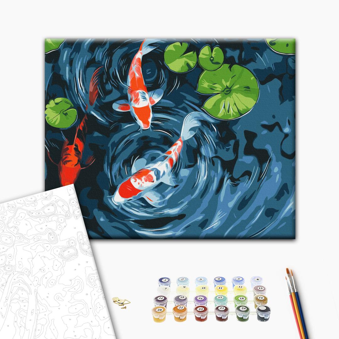 Painting by numbers Japanese pond (BS53999)