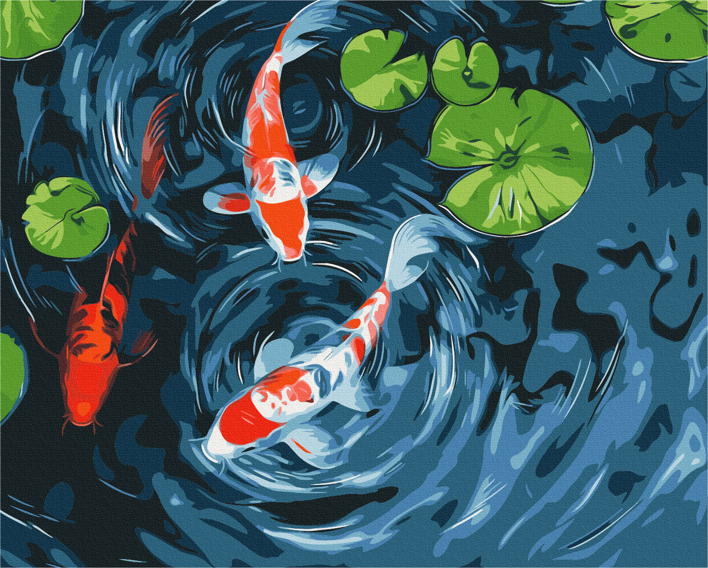 Painting by numbers Japanese pond (BS53999)