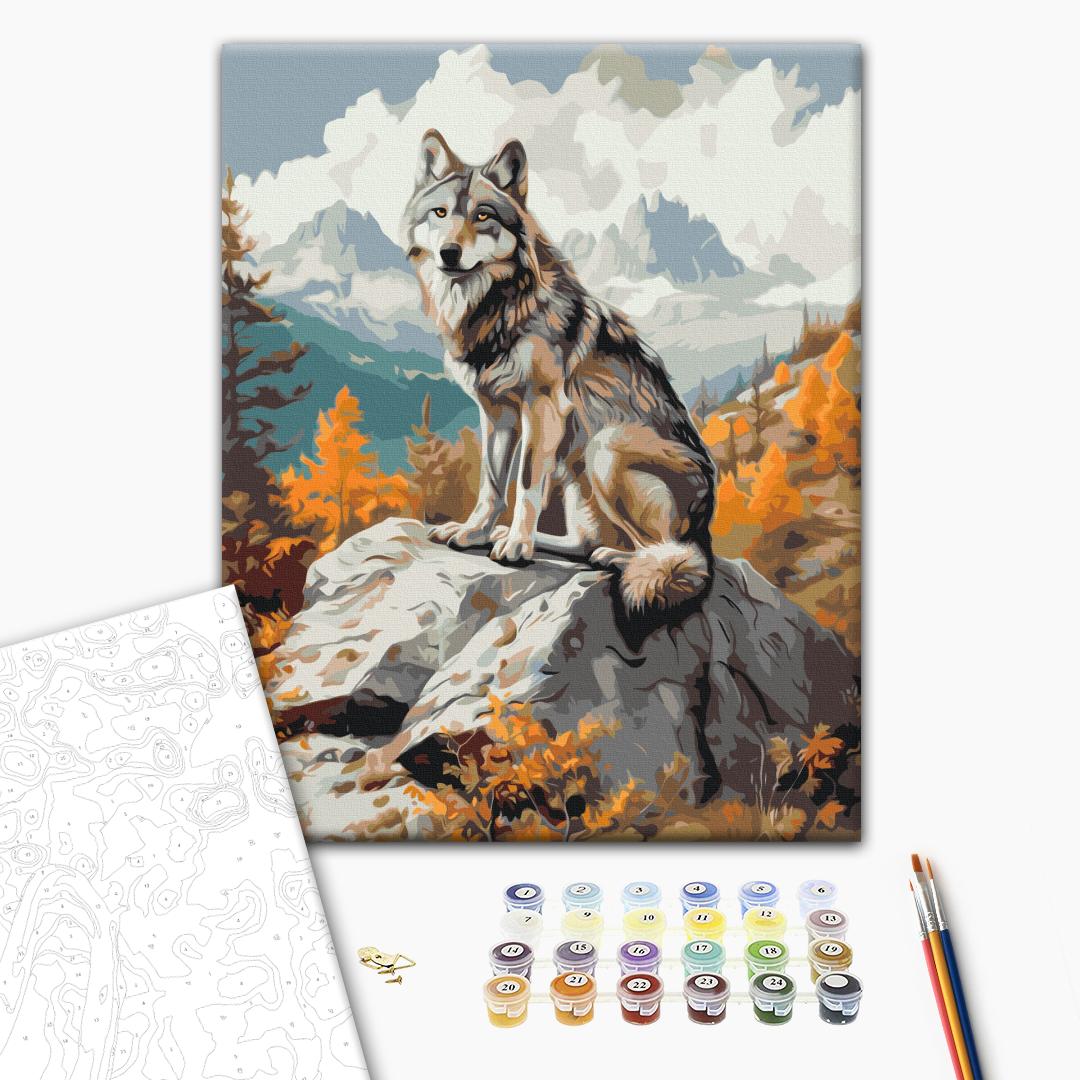 Painting by numbers Mountain Wolf (BS54001)