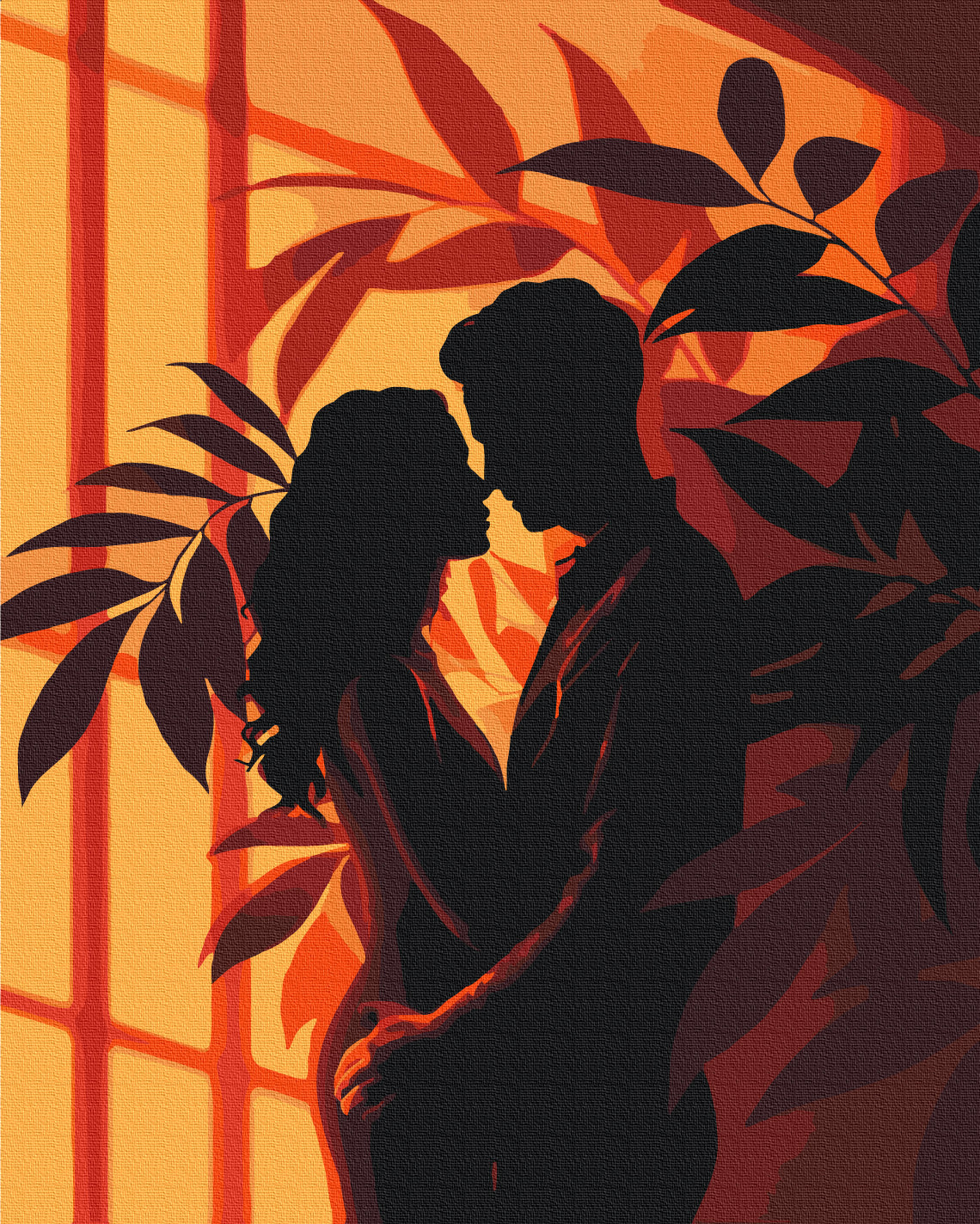 Painting by numbers Silhouettes of passion (BS54023)