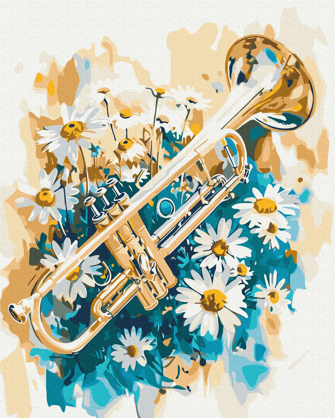 Painting by numbers Pipe in daisies (BS54044)