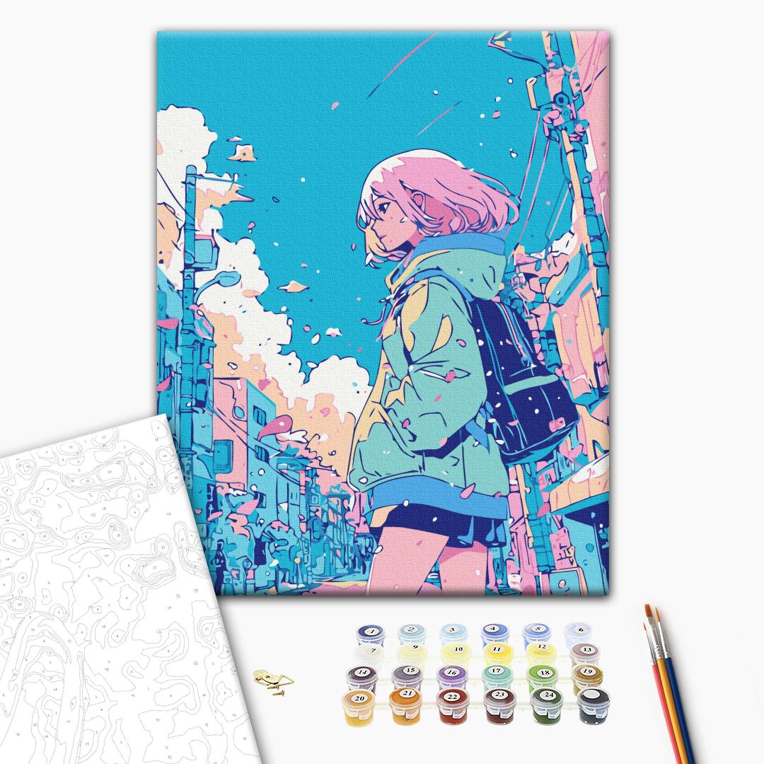 Painting by numbers Girl from the comic book (BS54076)