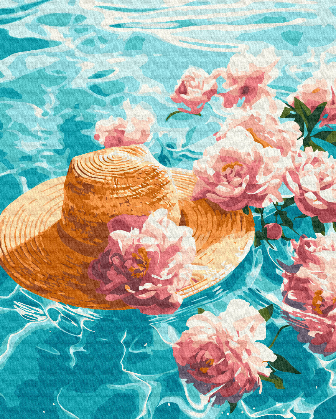 Картина по номерам Водяные пионы (BS54087)