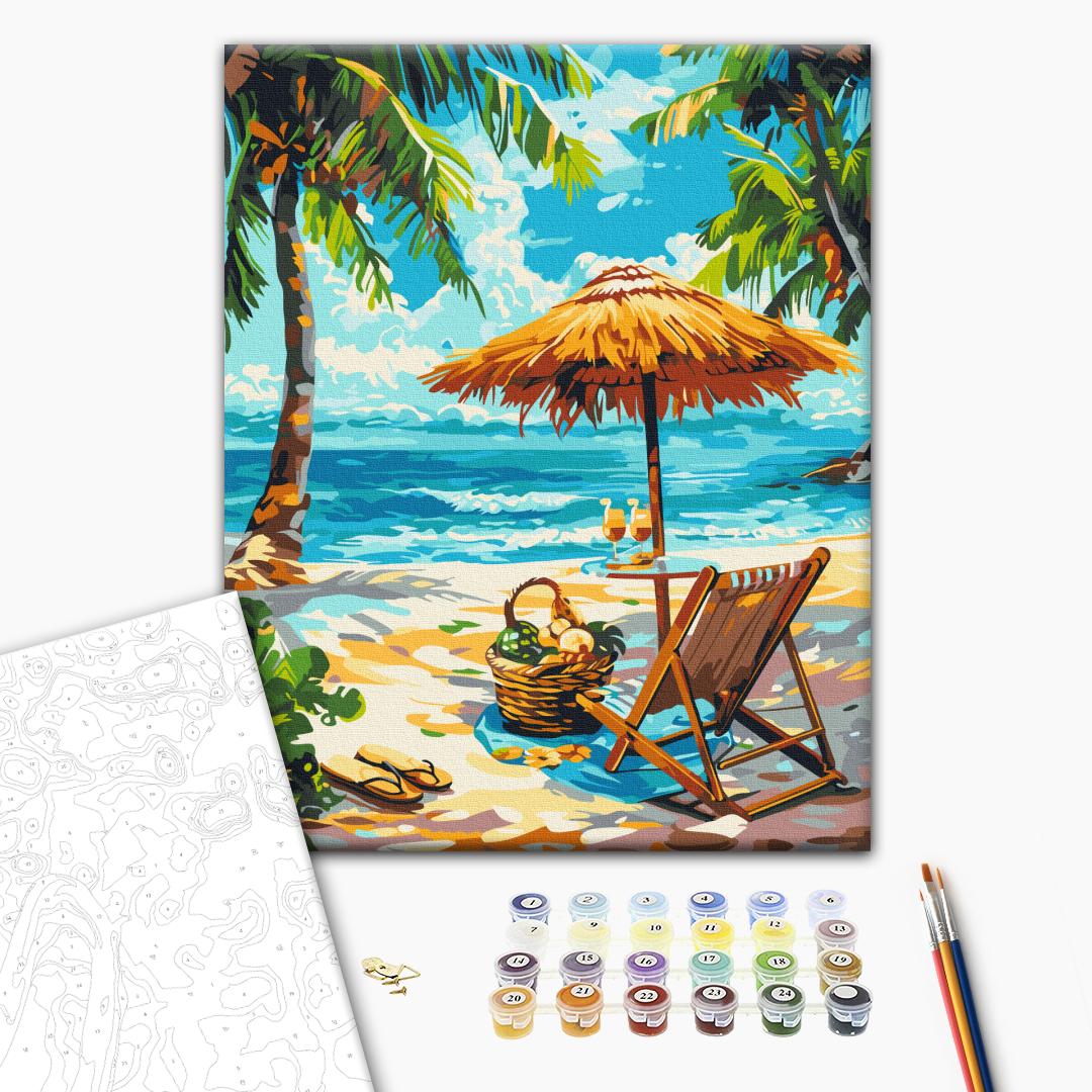Painting by numbers Beach relaxation (BS54094)