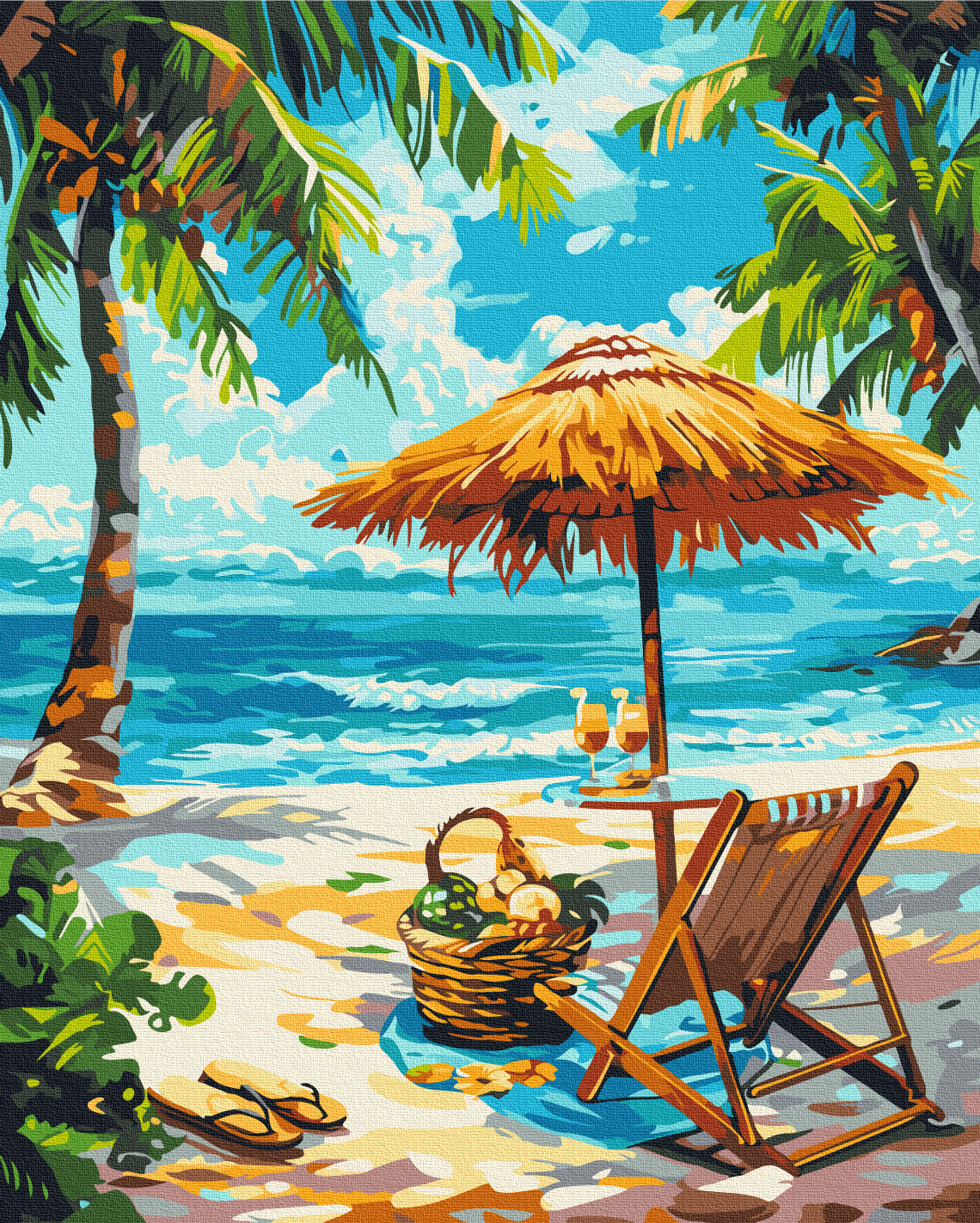 Painting by numbers Beach relaxation (BS54094)