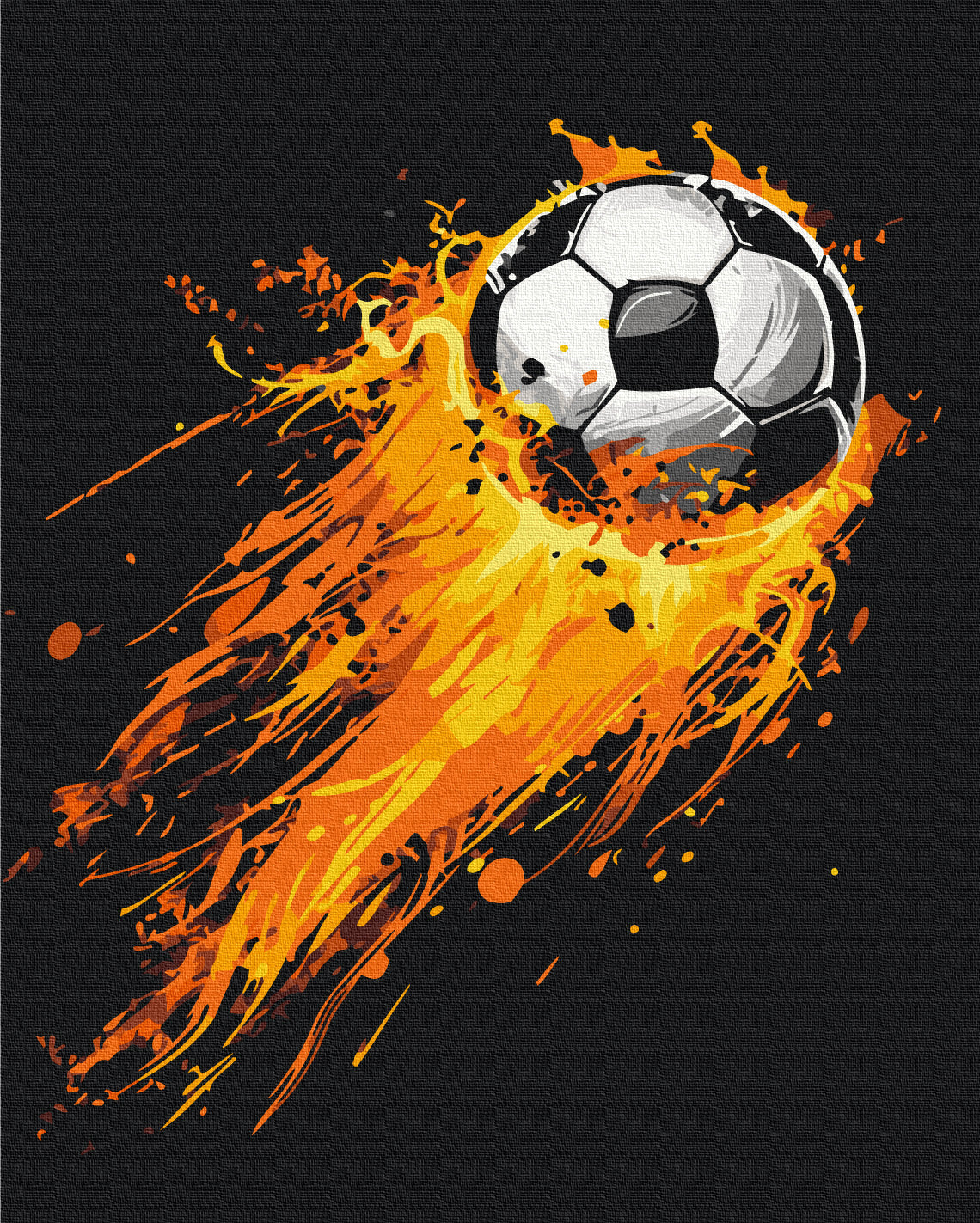 Painting by numbers A fiery goal (BS54100)