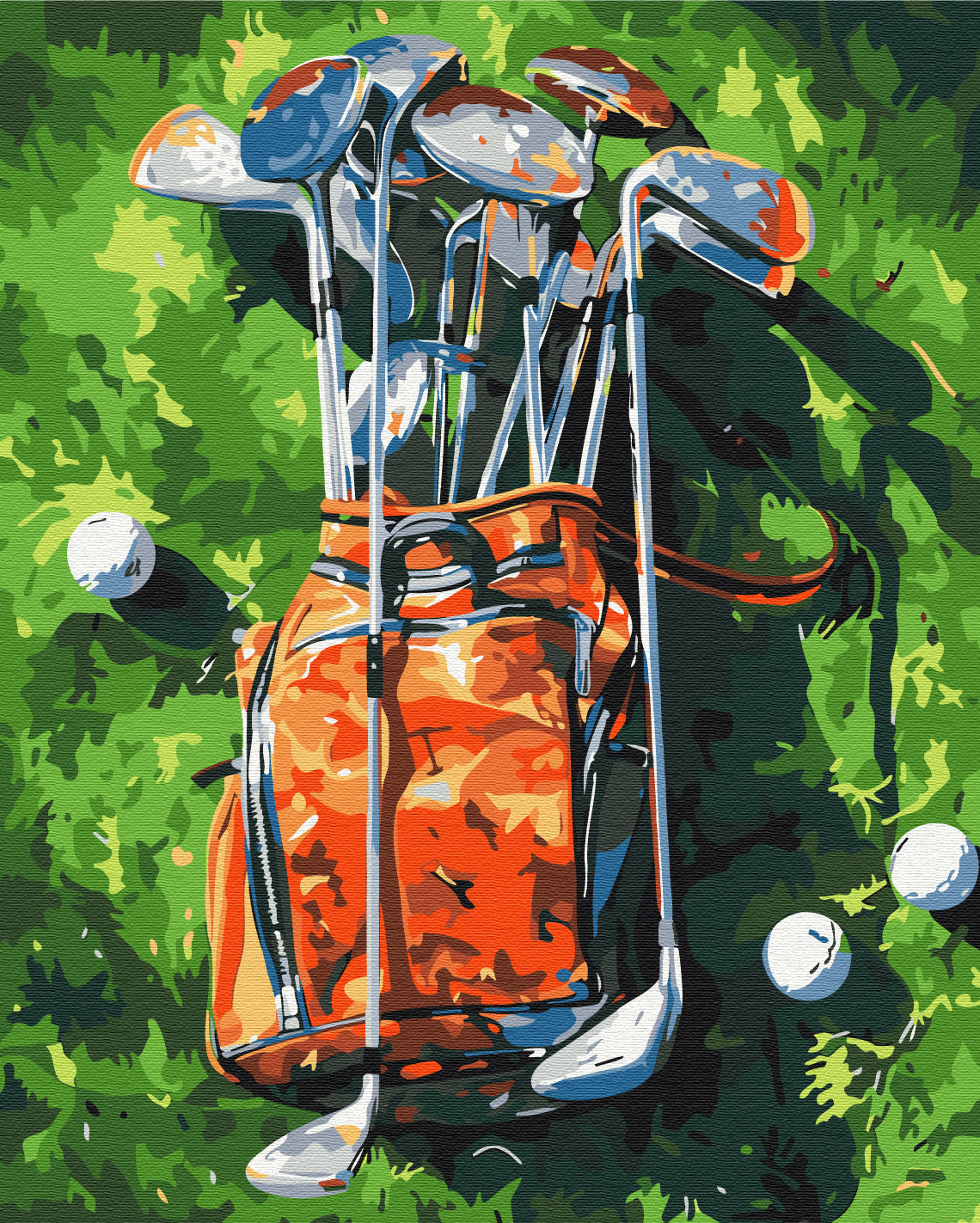 Painting by numbers A moment for golf (BS54106)