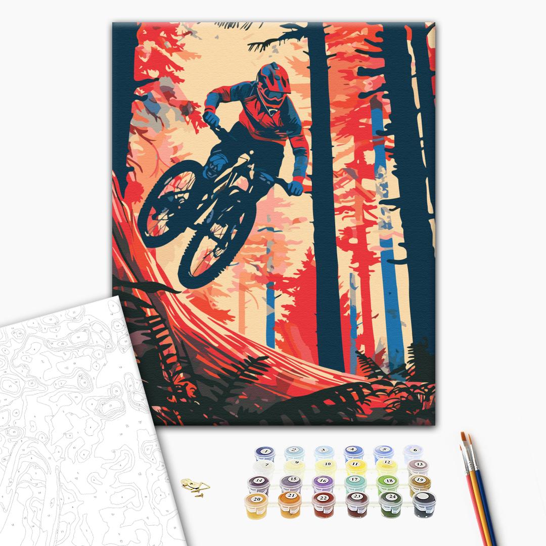 Painting by numbers Adrenaline on wheels (BS54096)