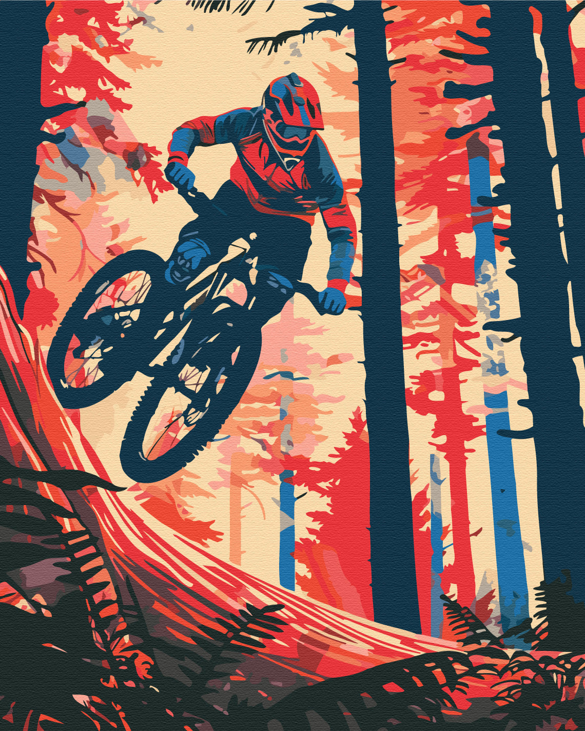 Painting by numbers Adrenaline on wheels (BS54096)