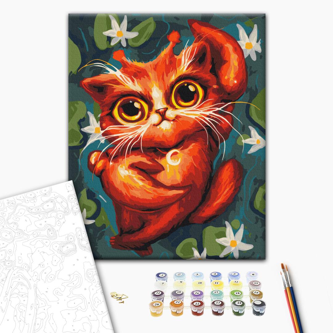 Painting by numbers Kitty Cancer © Marianna Pashchuk (BS54139)