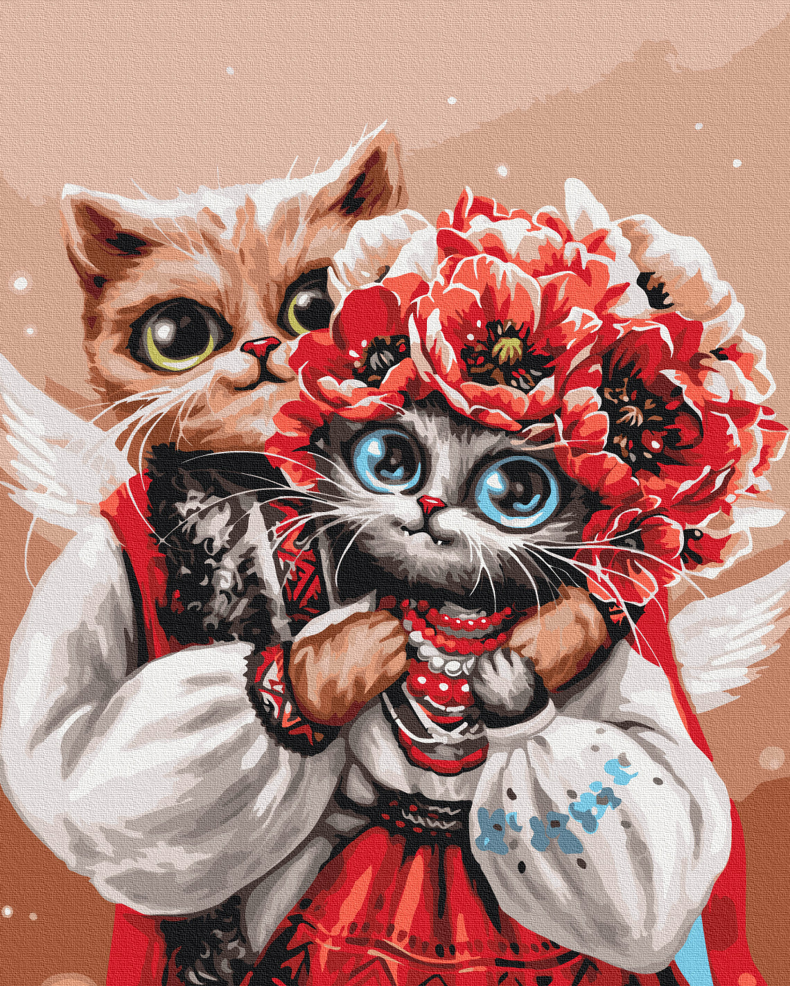 Painting by numbers Cats are angels © Marianna Pashchuk (BS54142)
