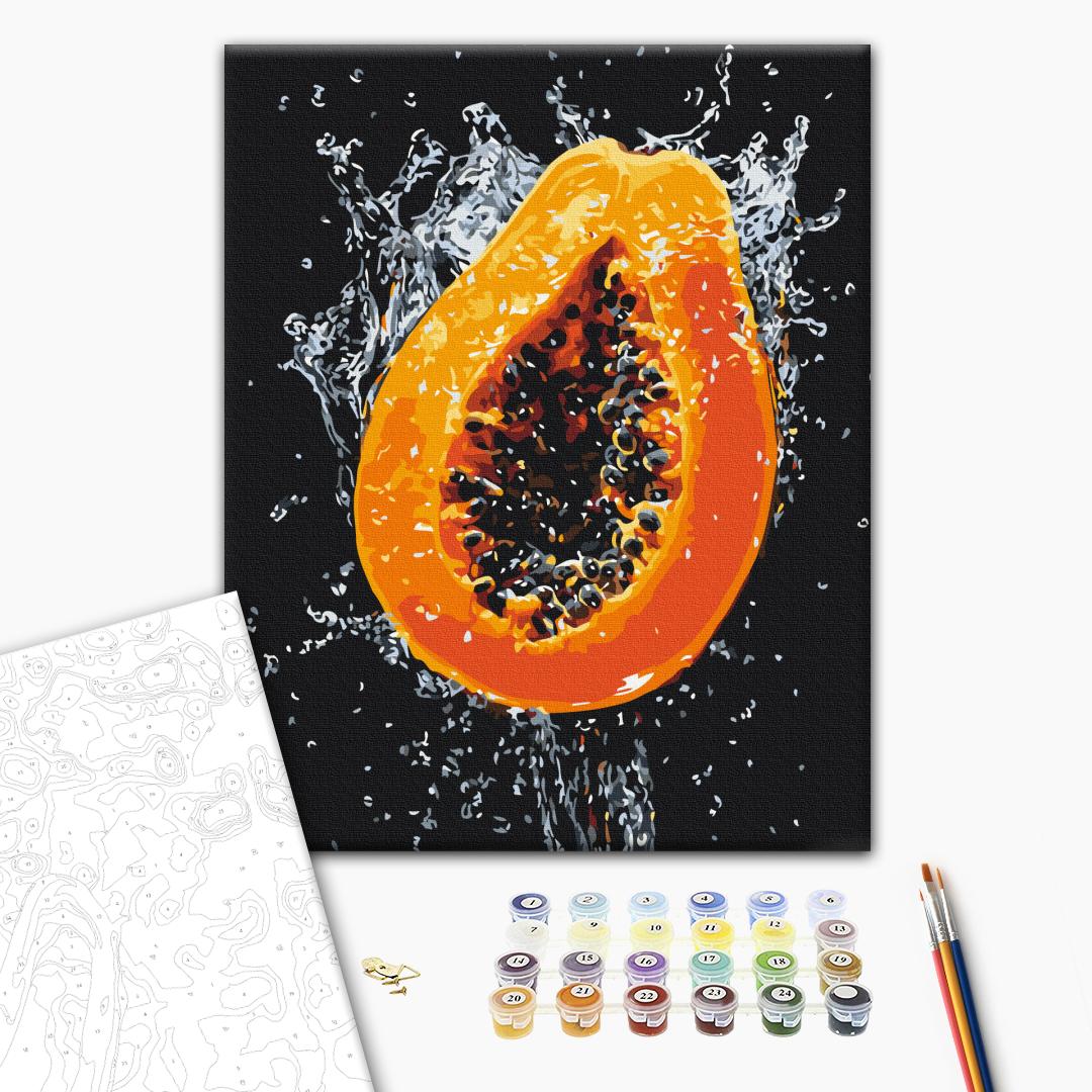 Painting by numbers Explosion of juicy papaya (BS54145)