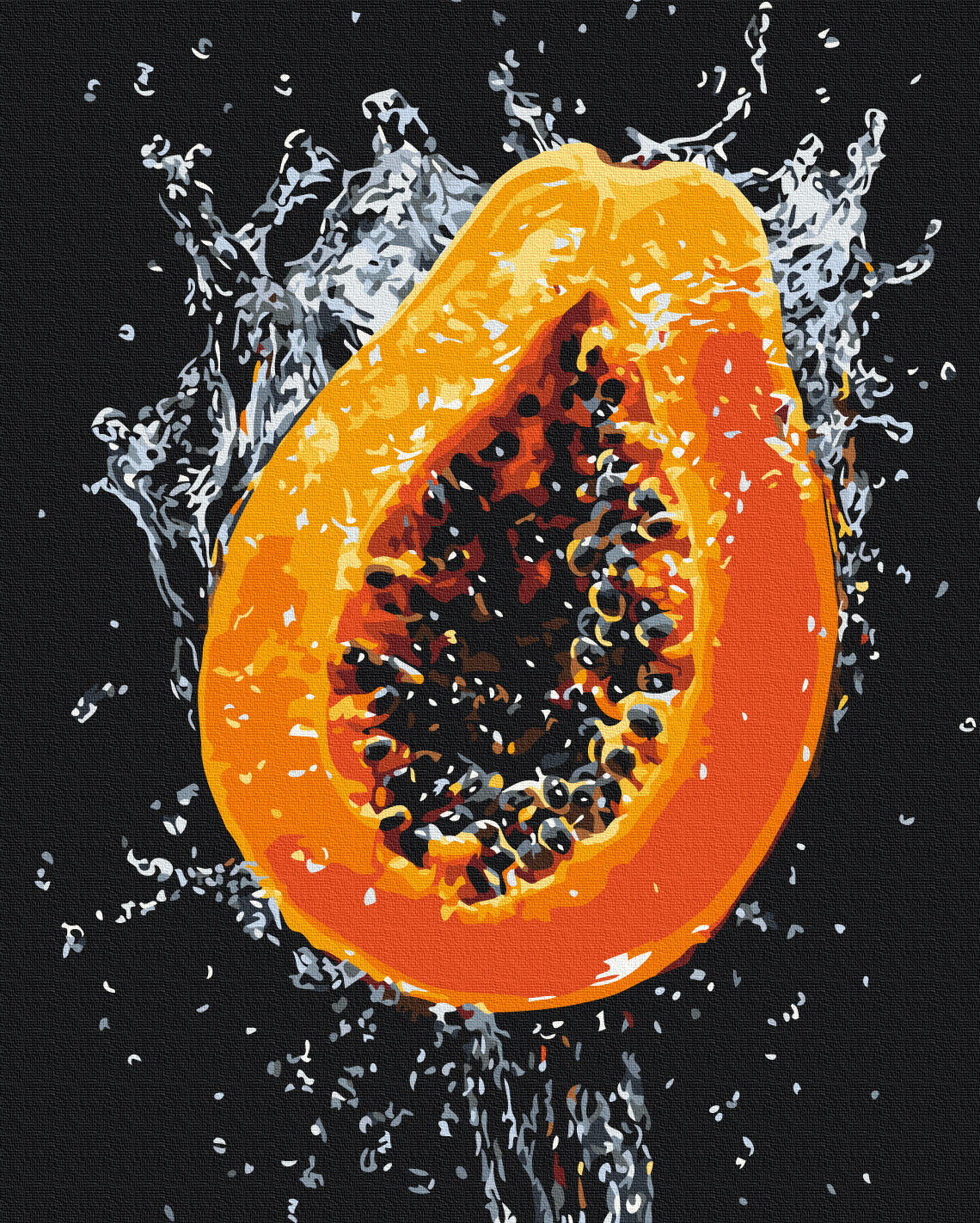 Painting by numbers Explosion of juicy papaya (BS54145)