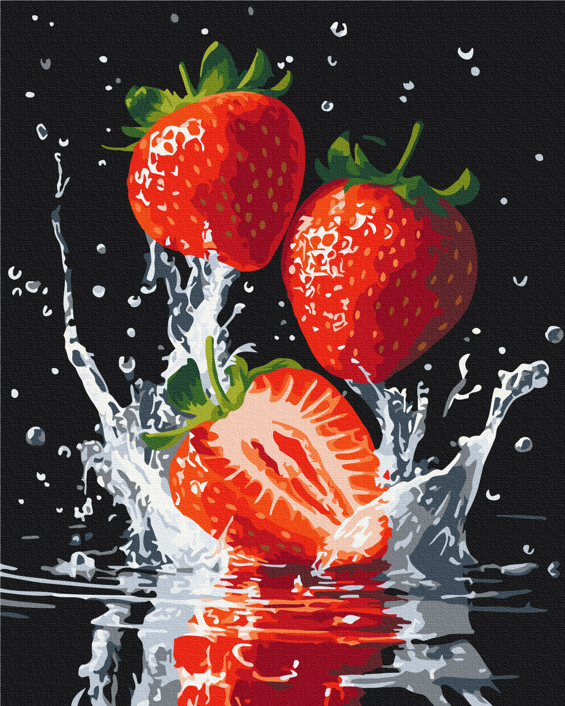 Painting by numbers Juicy strawberries (BS54154)