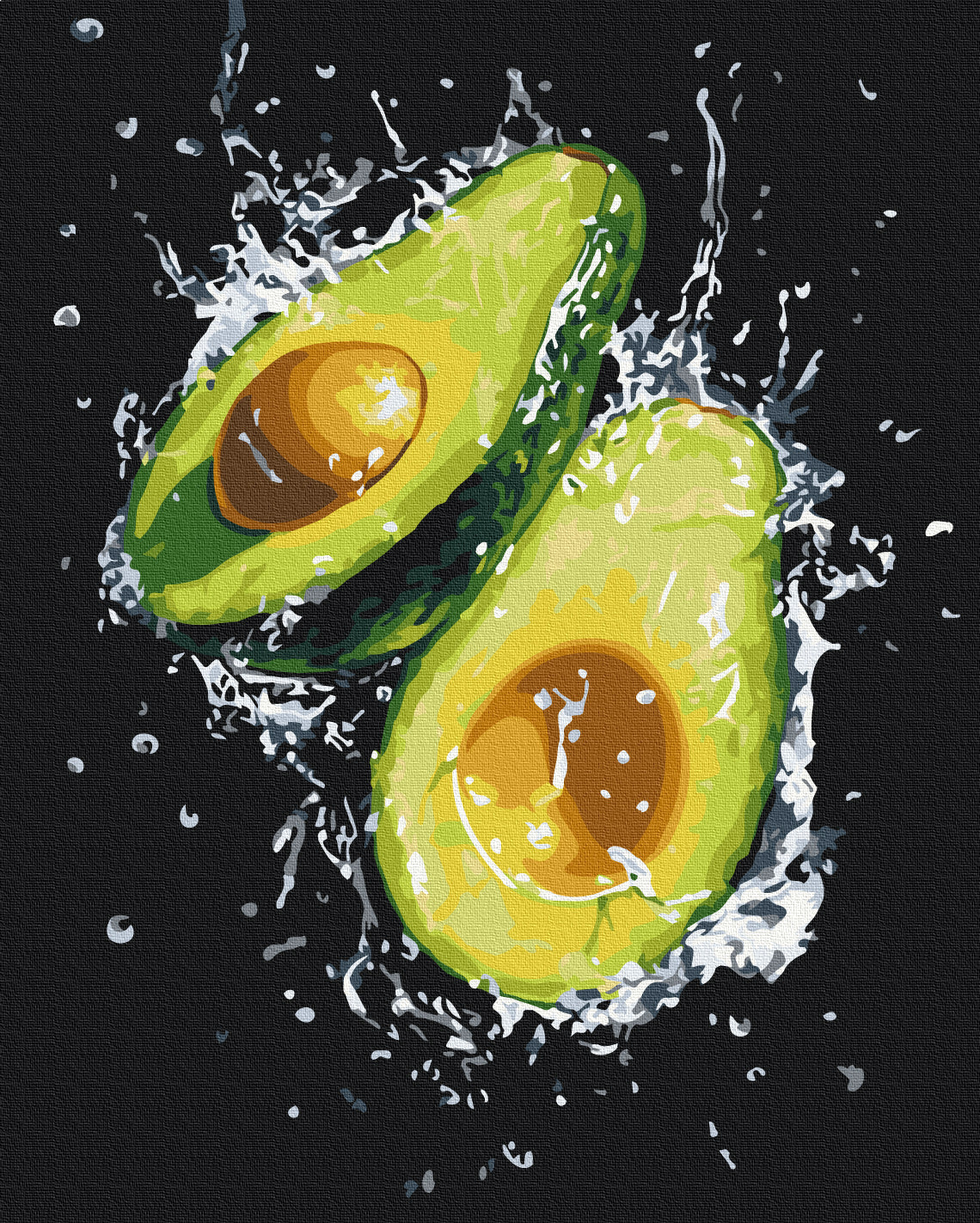 Painting by numbers The freshness of the avocado (BS54147)