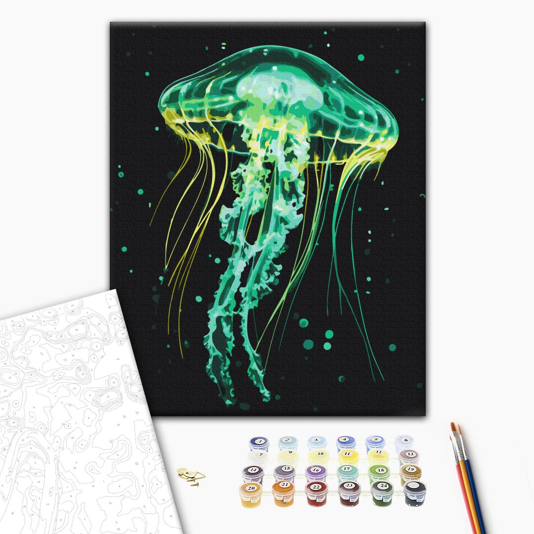 Painting by numbers Shining jellyfish (BS54149)