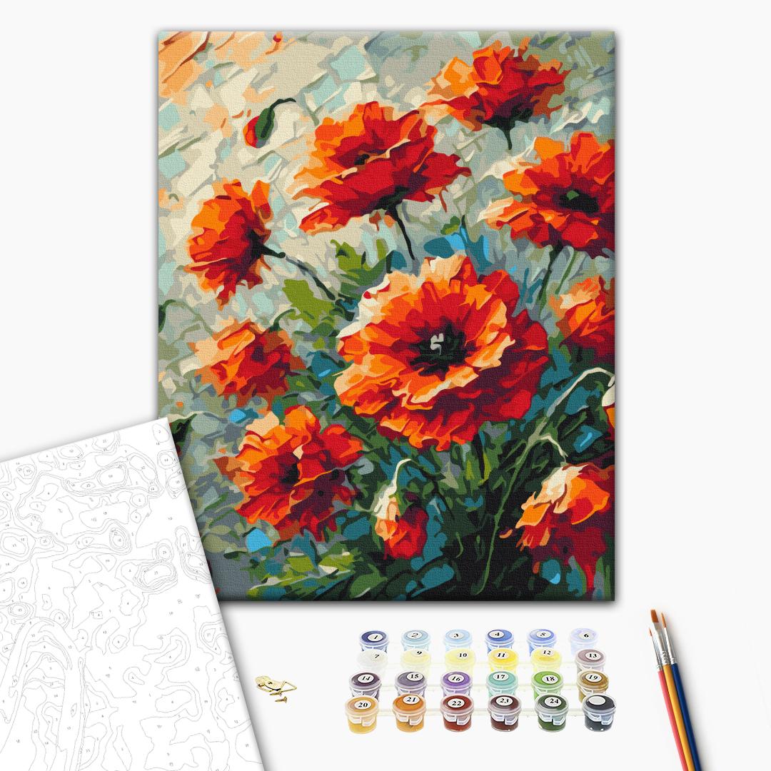 Painting by numbers Poppies © Oleg Loburak (BS54160)