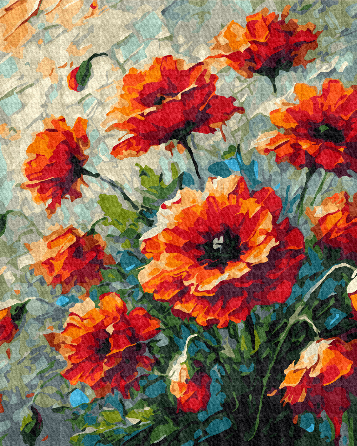 Painting by numbers Poppies © Oleg Loburak (BS54160)