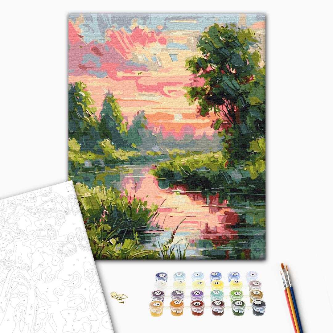 Painting by numbers Cozy landscape © Oleg Loburak (BS54162)