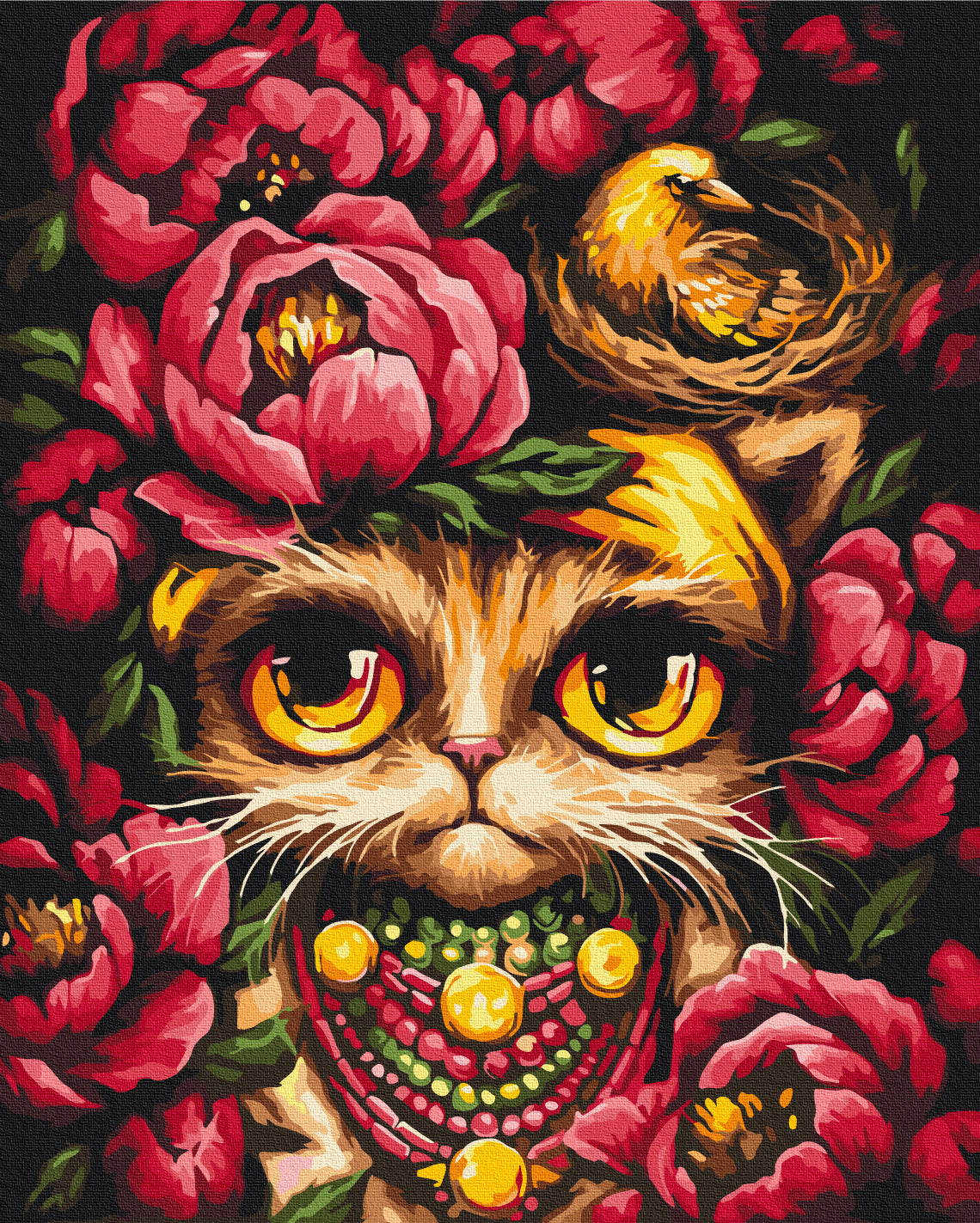 Painting by numbers Sad Kitty © Marianna Pashchuk (BS54144)