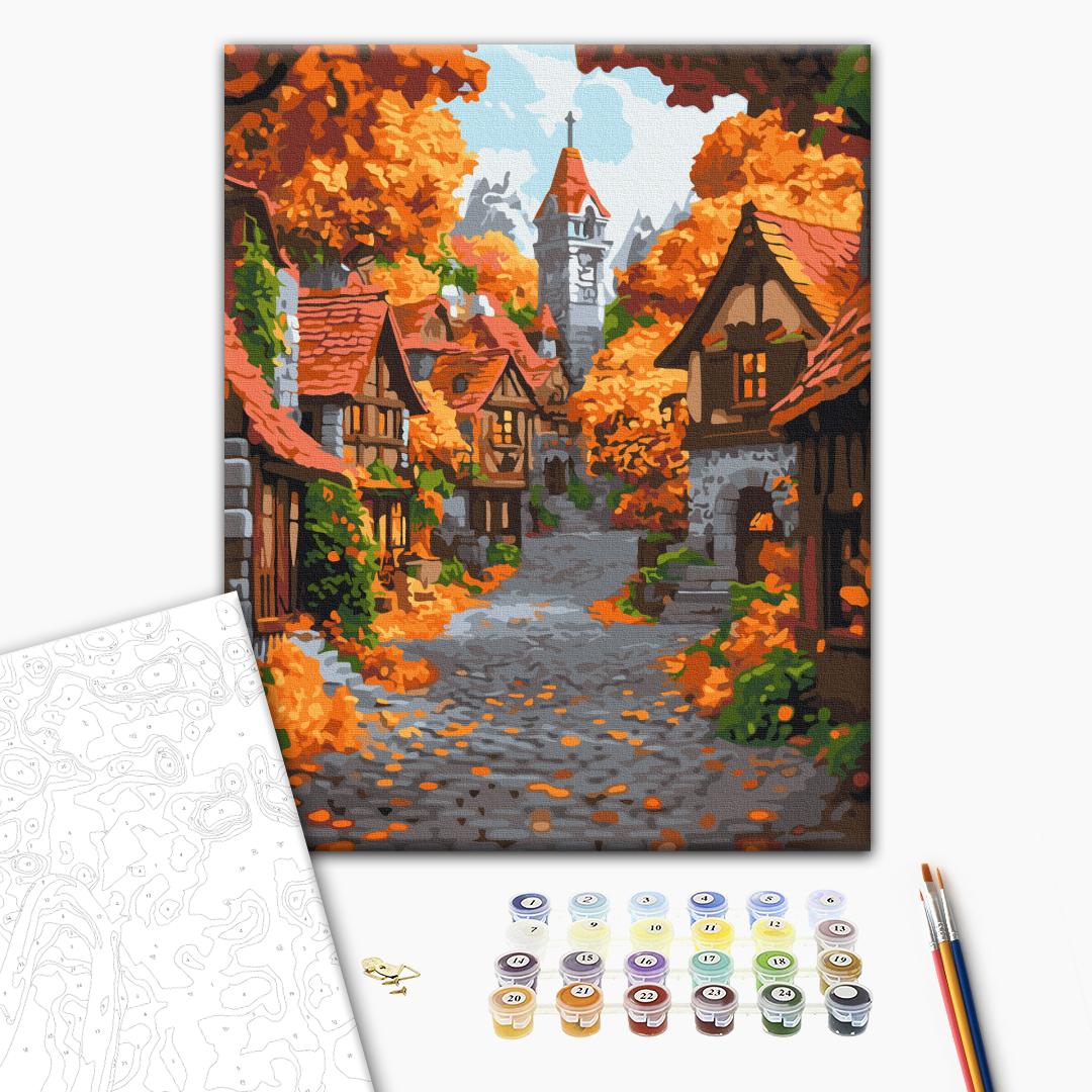 Painting by numbers October town (BS54183)