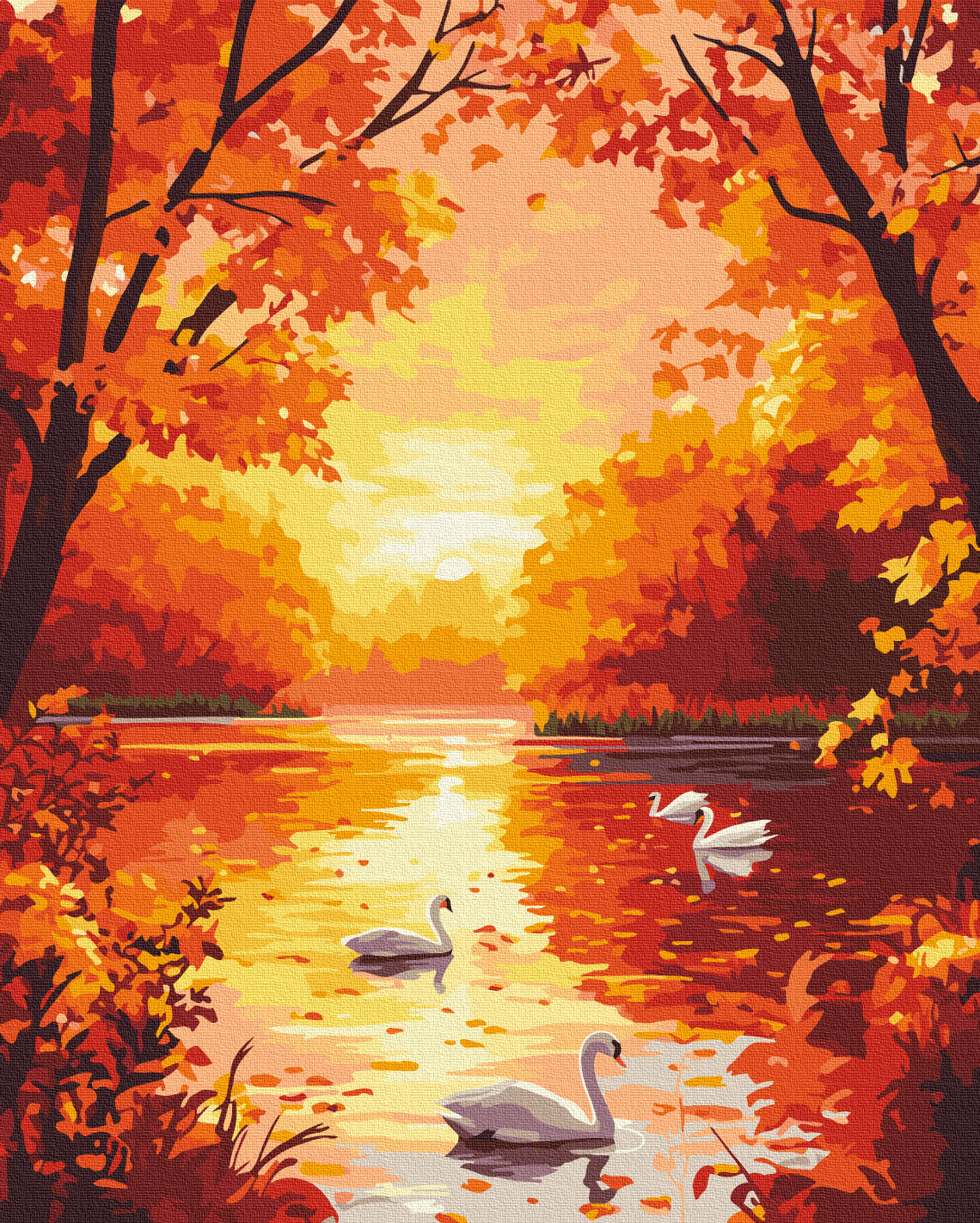 Painting by numbers Golden symphony of nature (BS54175)