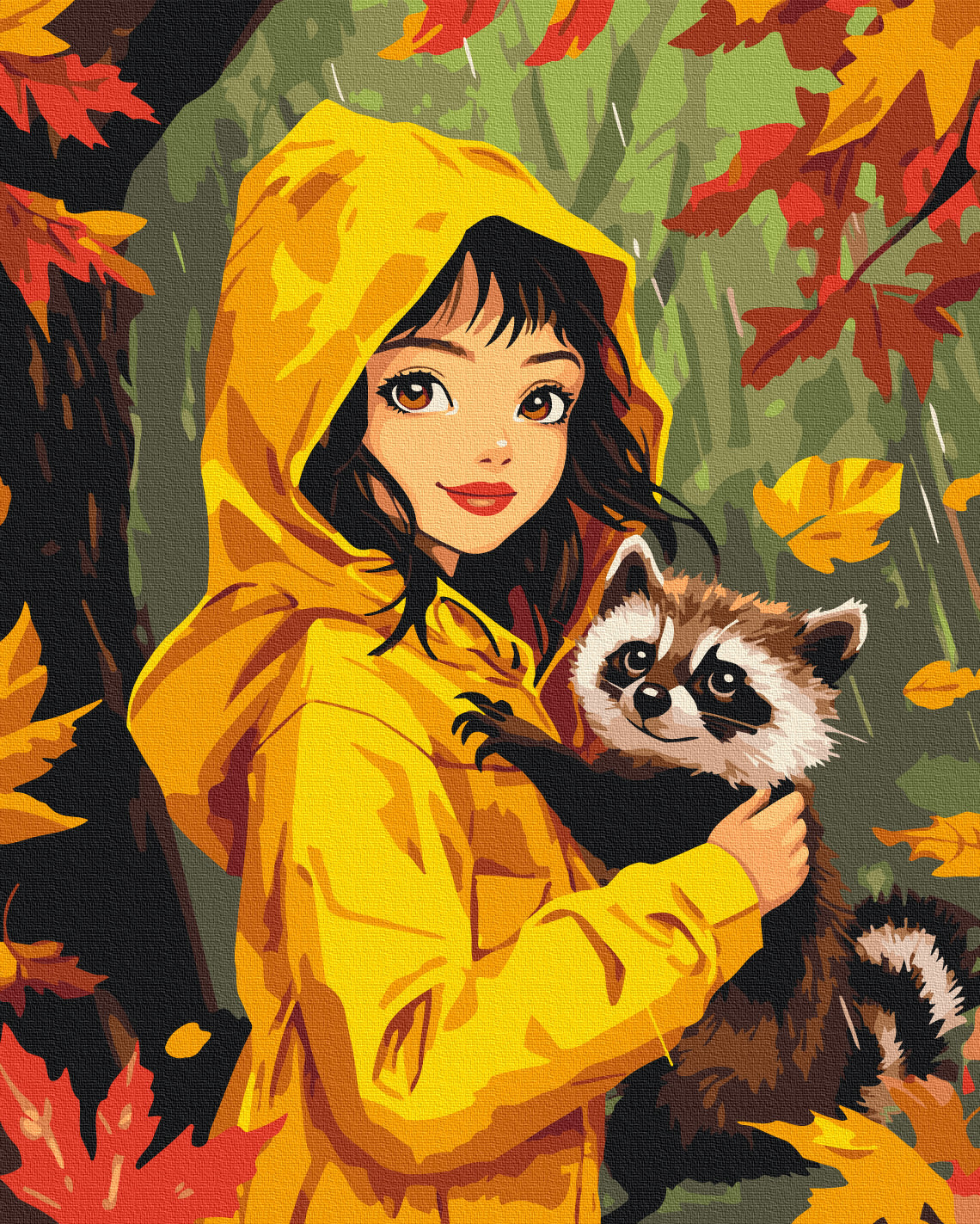 Painting by numbers Autumn friend (BS54172)