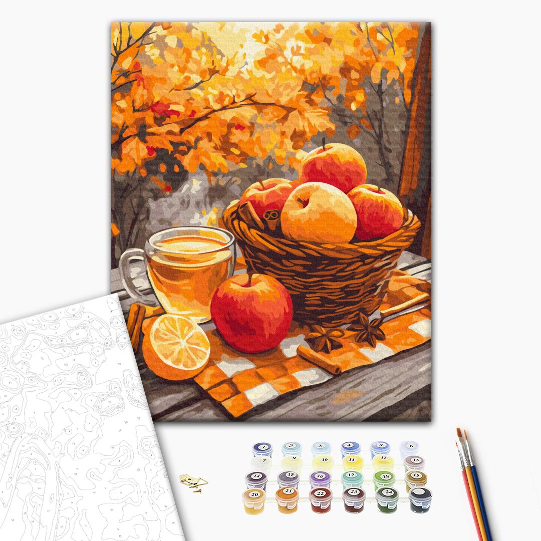 Painting by numbers Apples with cinnamon (BS54181)