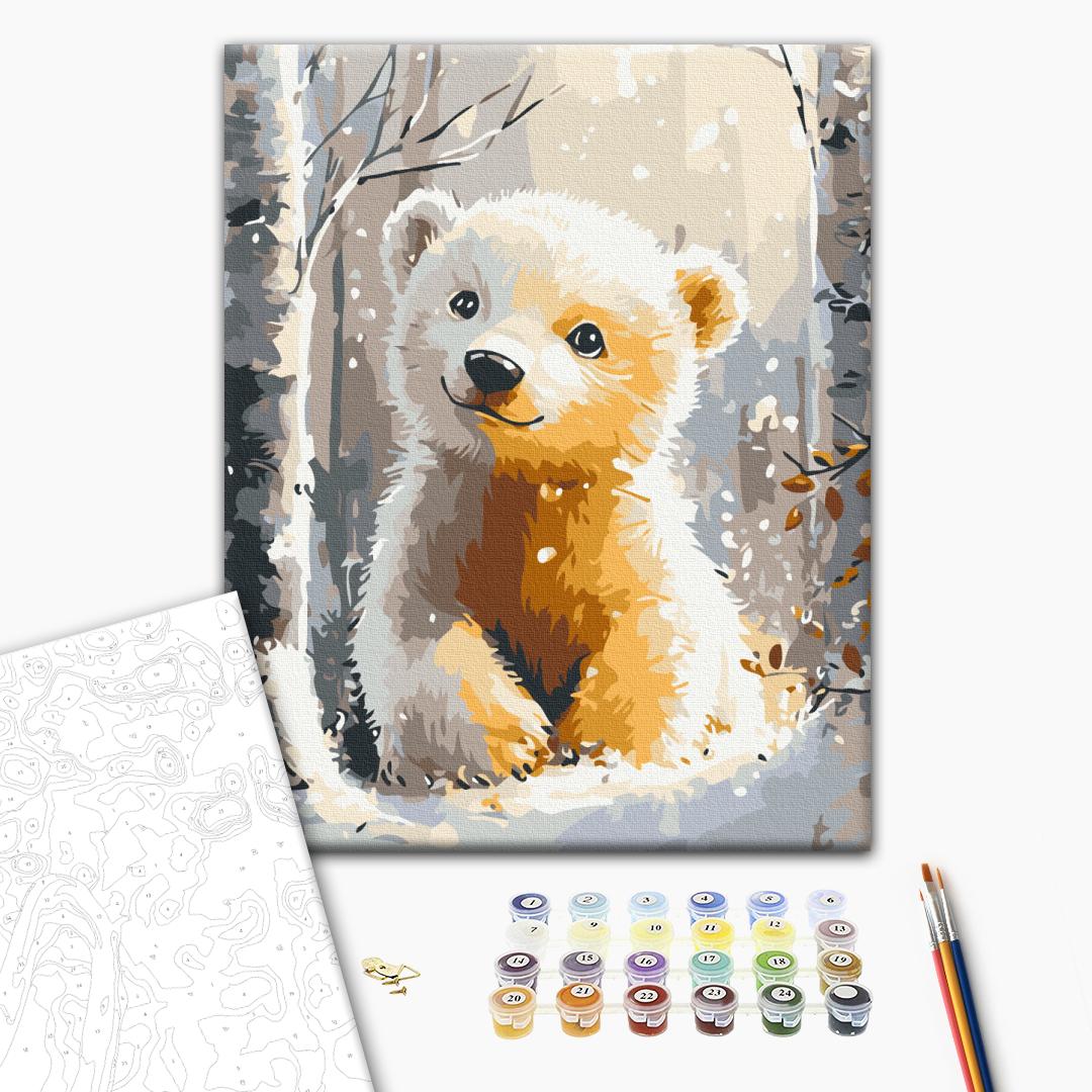 Painting by numbers Cute polar bear (RBS1021)