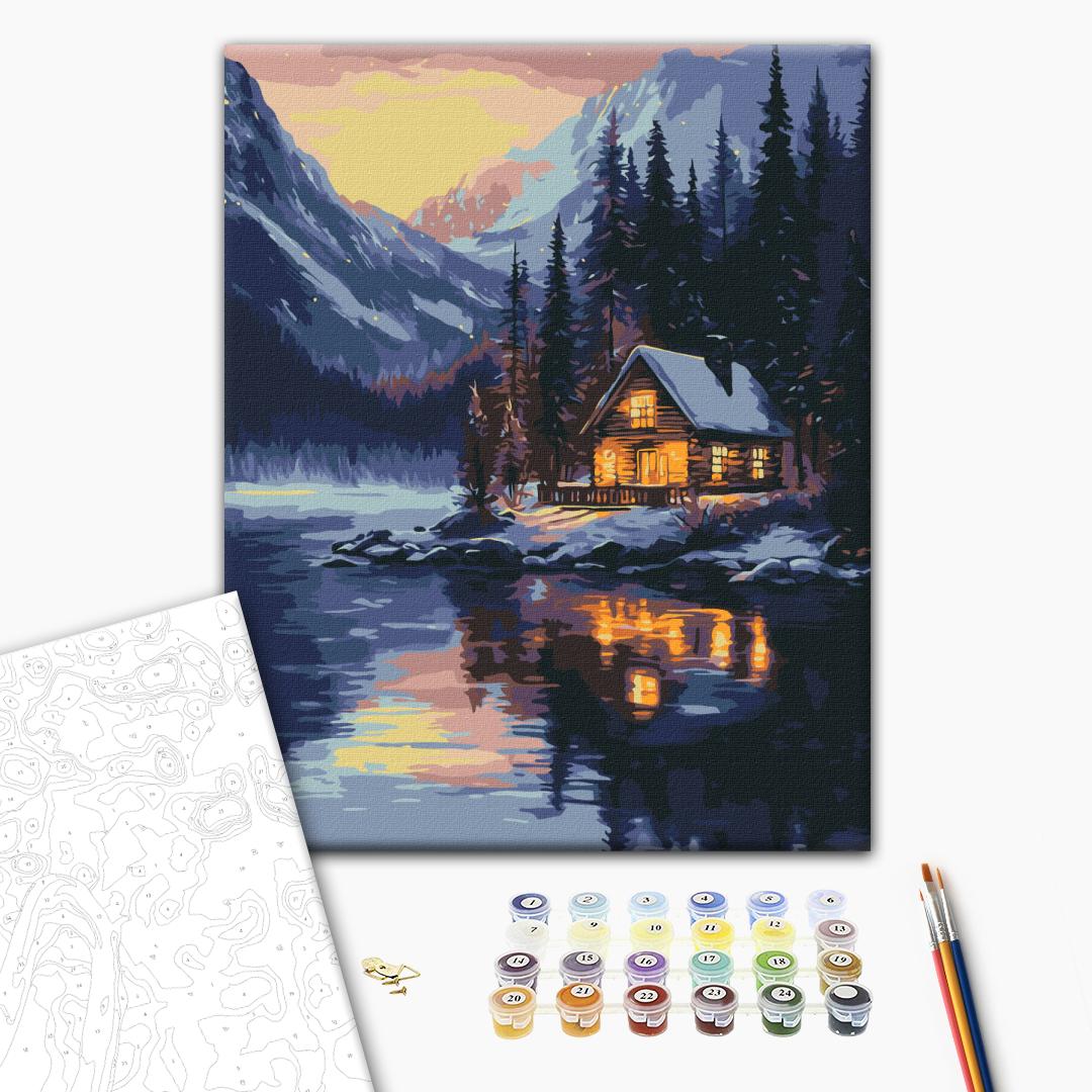 Painting by numbers Winter sunset (RBS1023)
