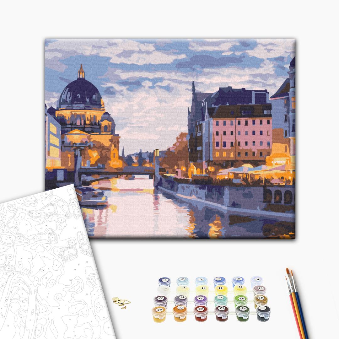 Painting by numbers Canals of the old town (RBS52571)