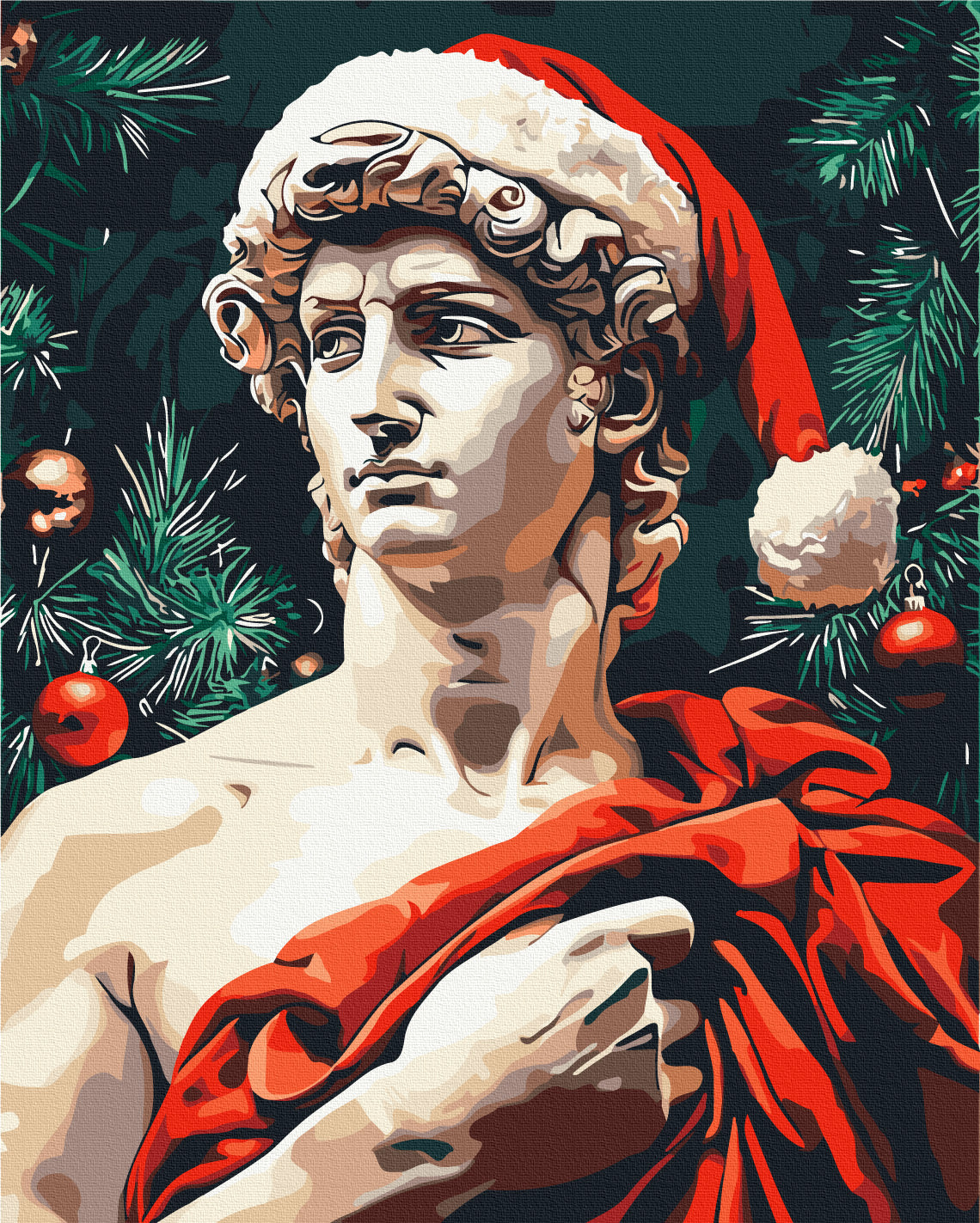 Painting by numbers David in a New Year's mood (BS54209)