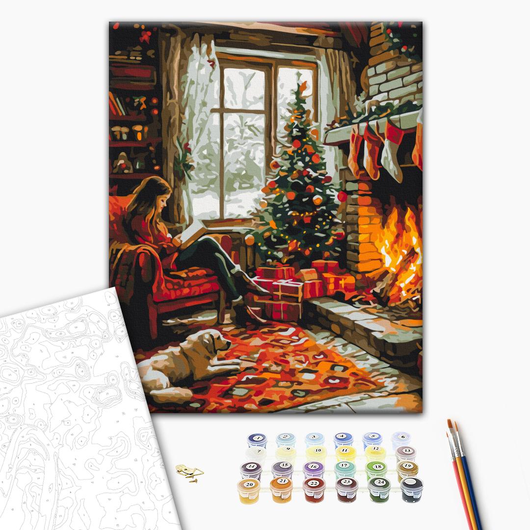 Painting by numbers The coziness of a winter evening (BS54208)