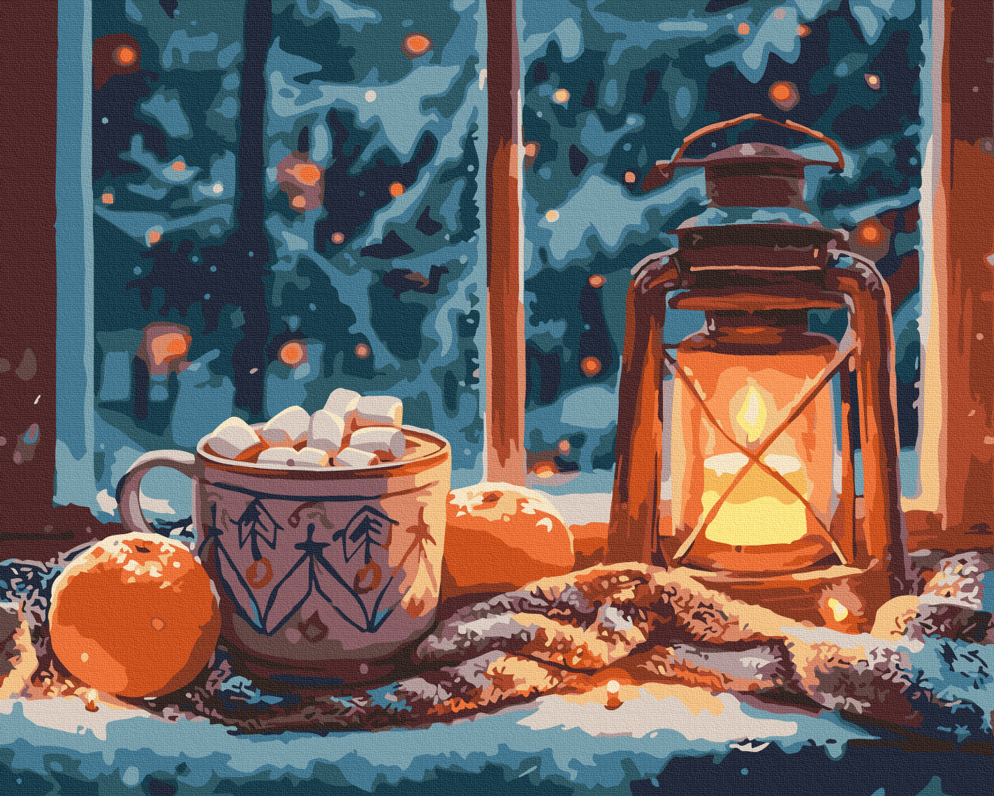 Painting by numbers A cozy evening (BS54210)