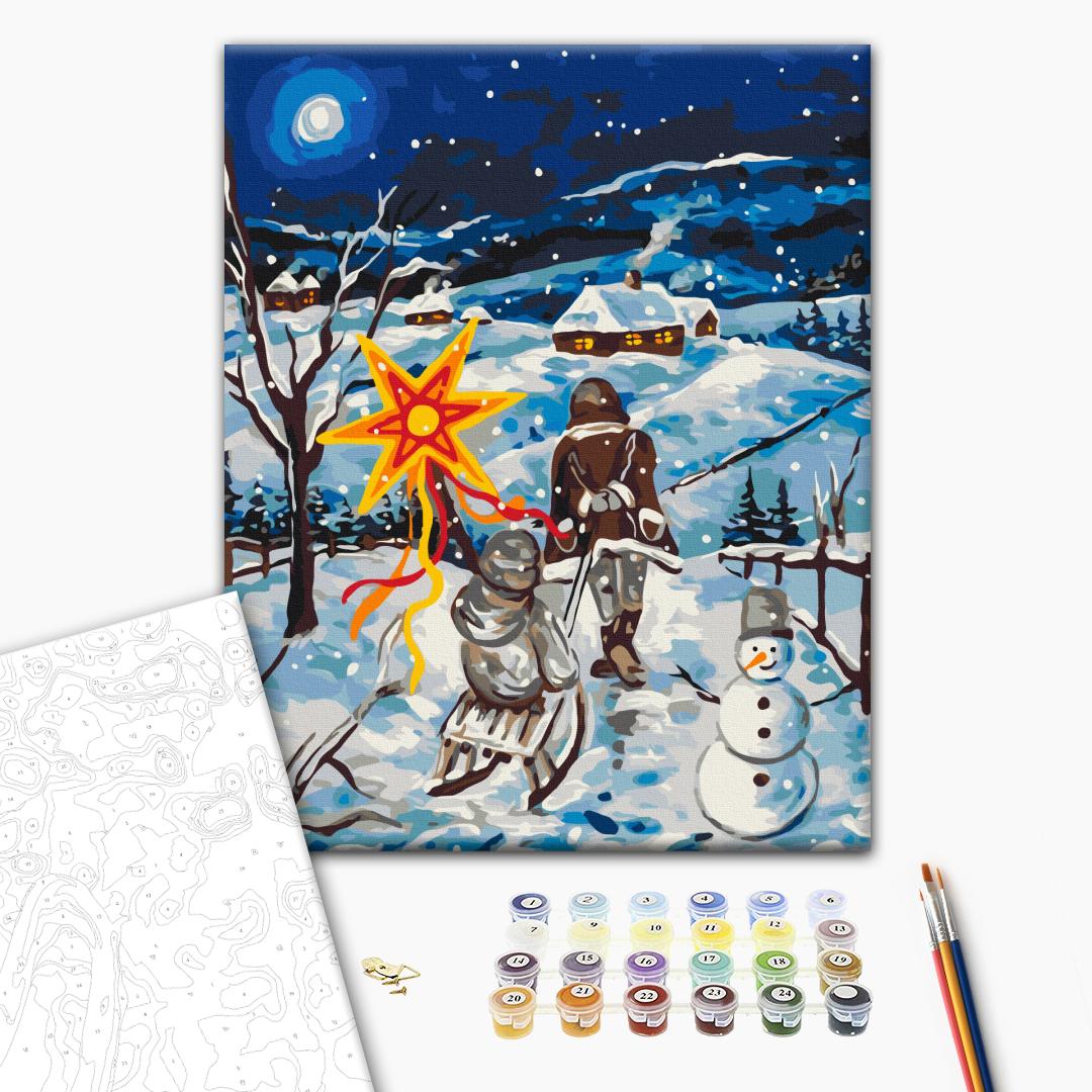 Painting by numbers Christmas evening © Karina Zimina (BS54203)