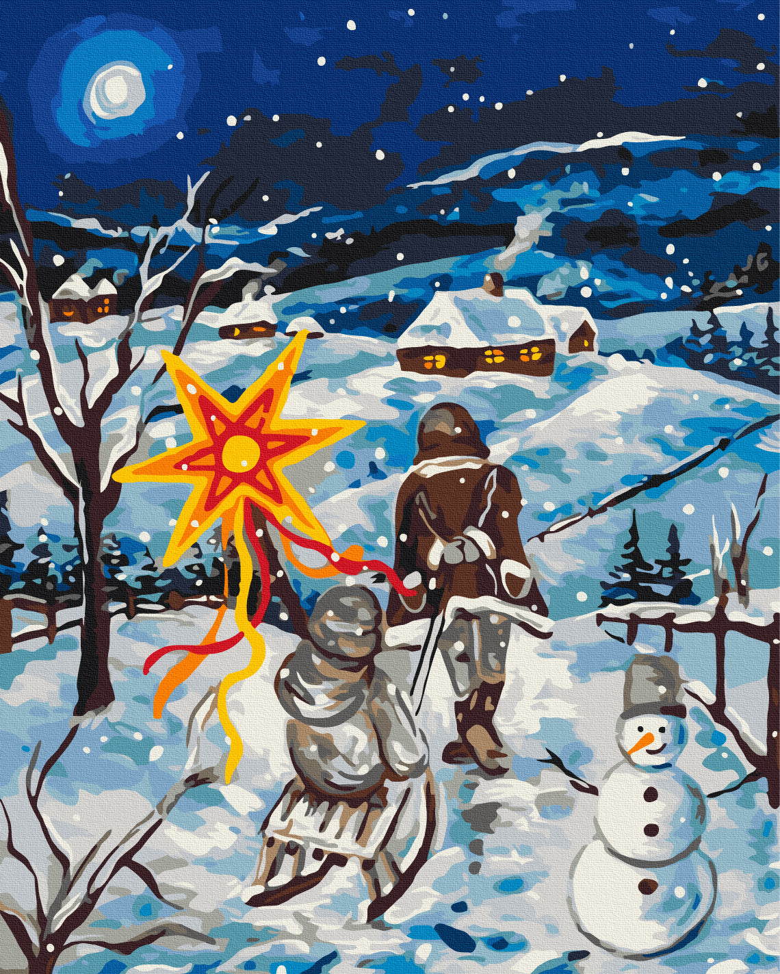 Painting by numbers Christmas evening © Karina Zimina (BS54203)