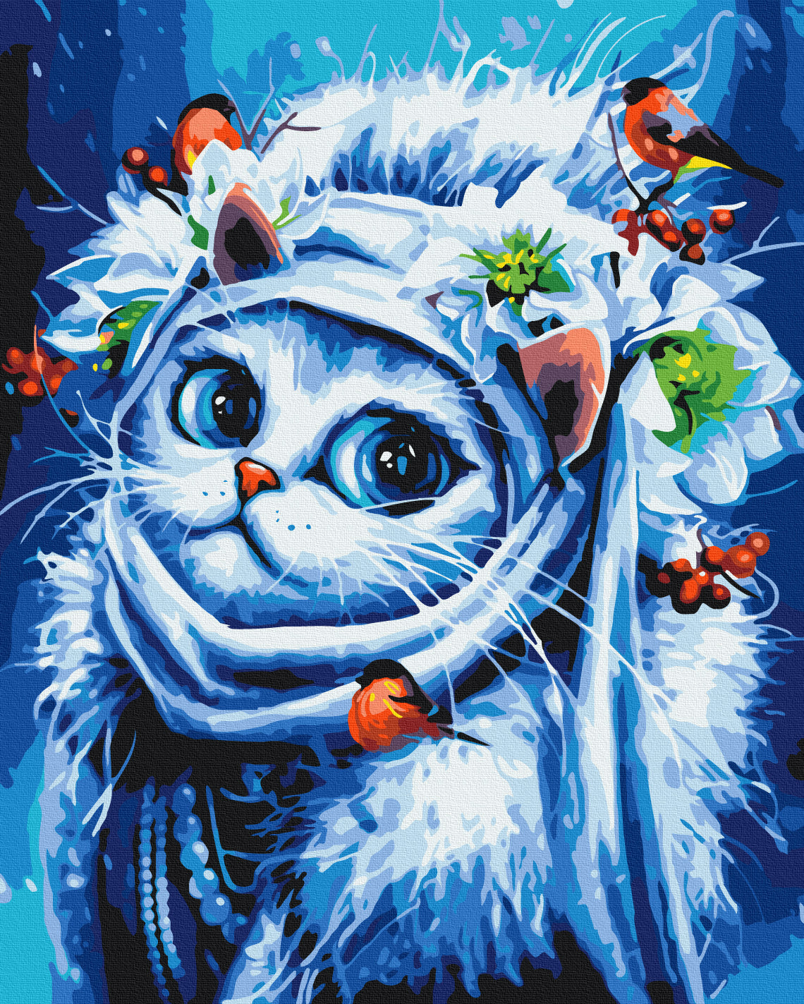 Painting by numbers Winter Kitty © Marianna Pashchuk (BS54214)