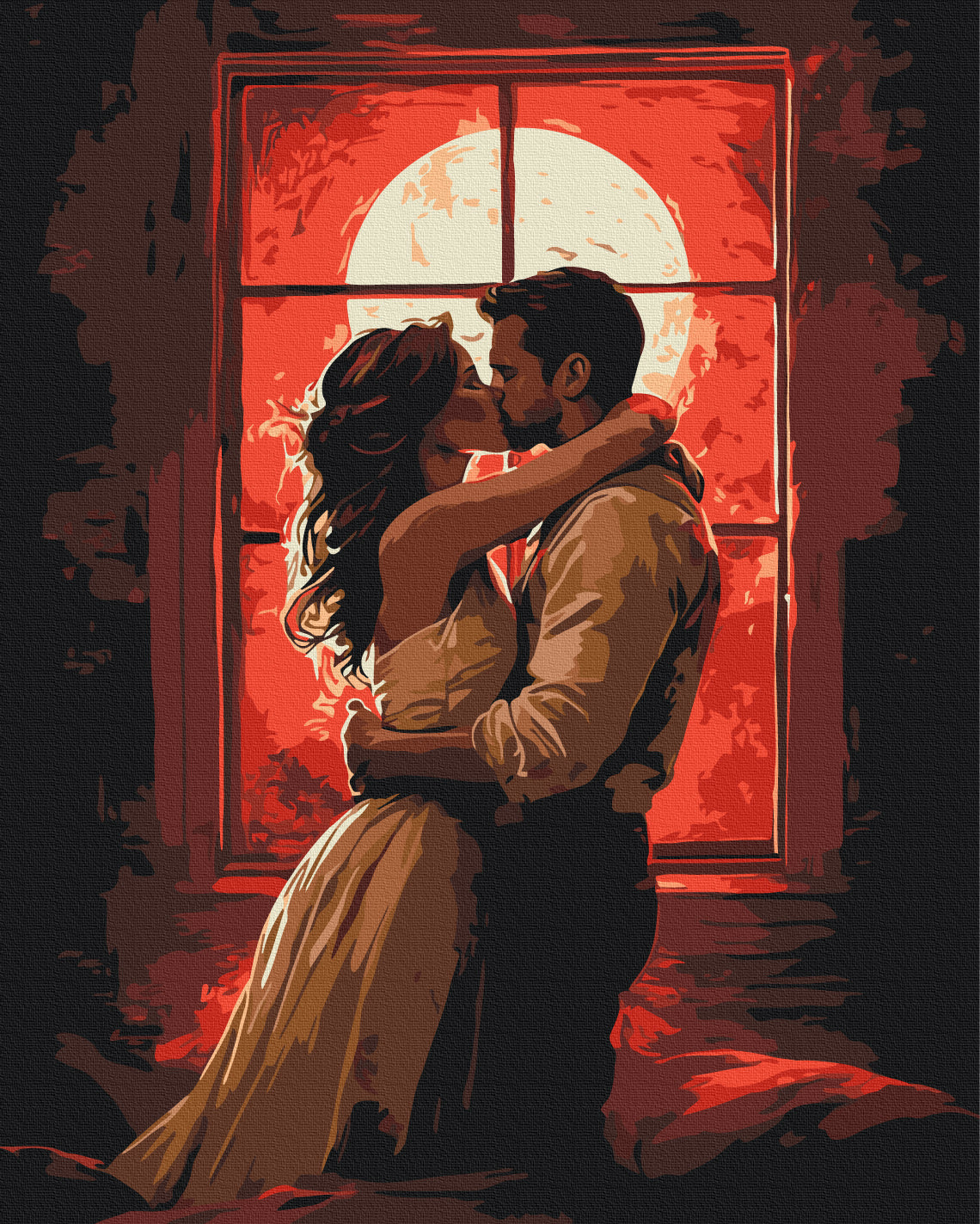 Painting by numbers The flame of feelings (BS54218)