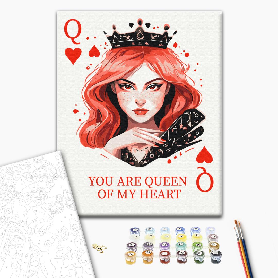 Painting by numbers Queen of hearts (BS54221)