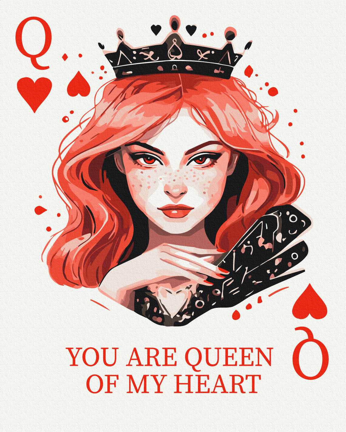 Painting by numbers Queen of hearts (BS54221)