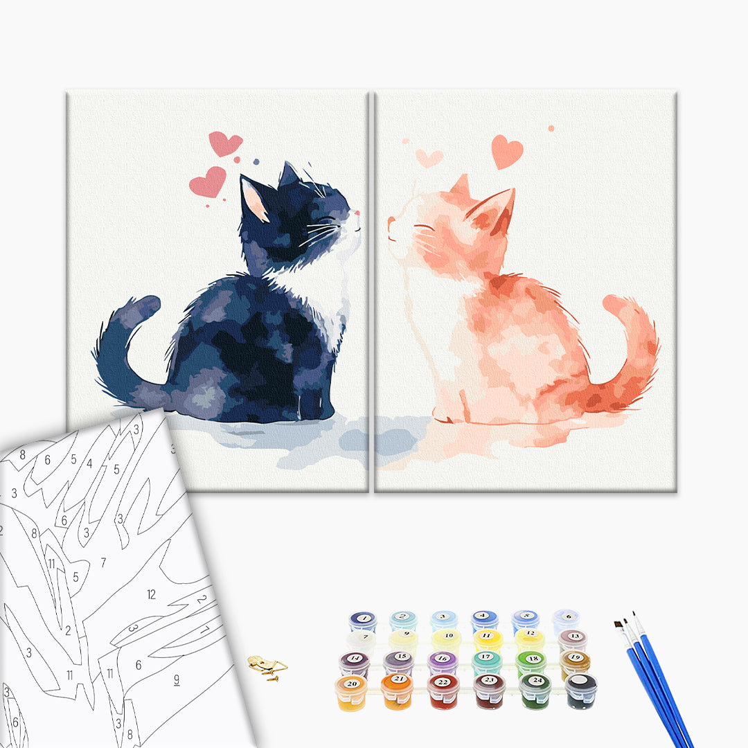 Painting by numbers The purr of love (RBS10289Q)
