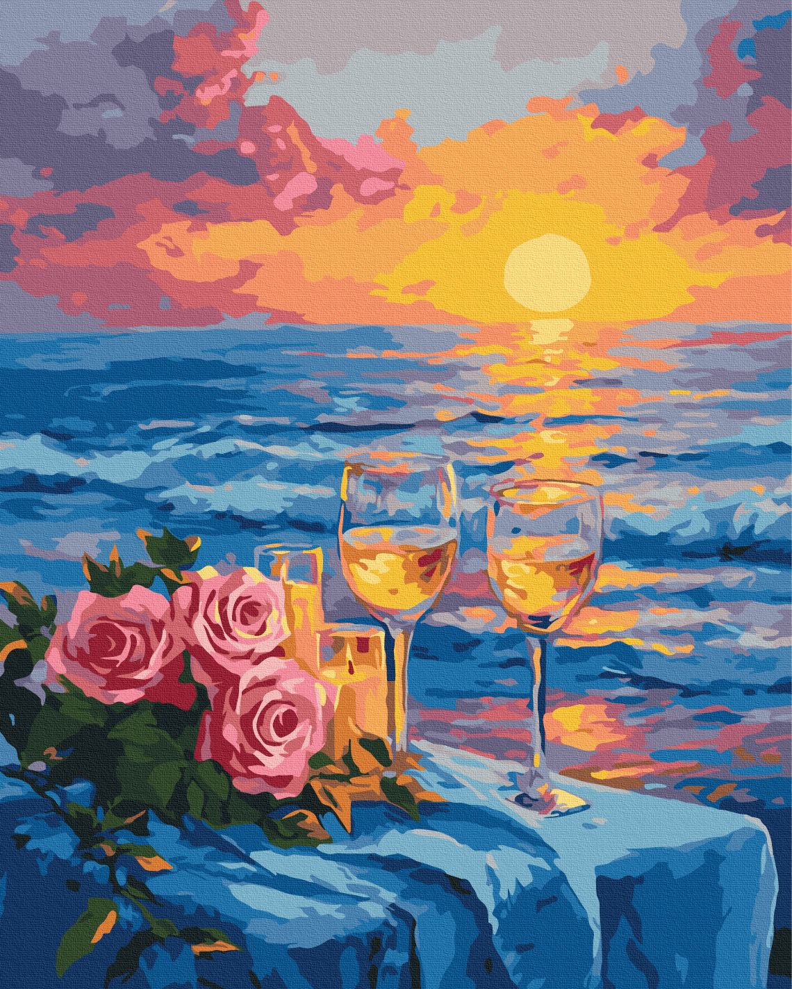 Painting by numbers Dinner at sunset (BS54257)