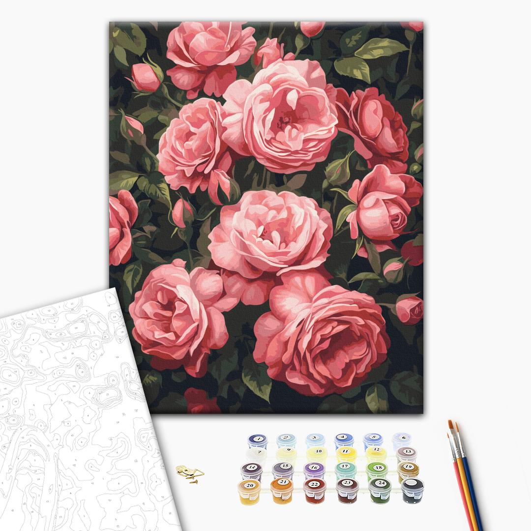 Painting by numbers The fragrant peony bush (BS54275)