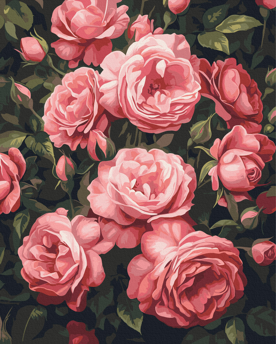 Painting by numbers The fragrant peony bush (BS54275)