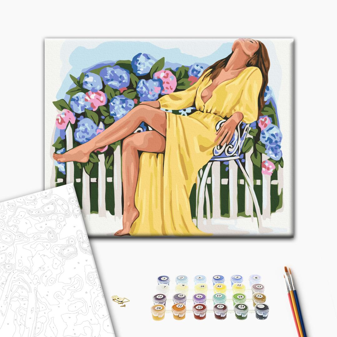 Painting by numbers Blooming tranquility ©Alla Berezovska (BS54282)