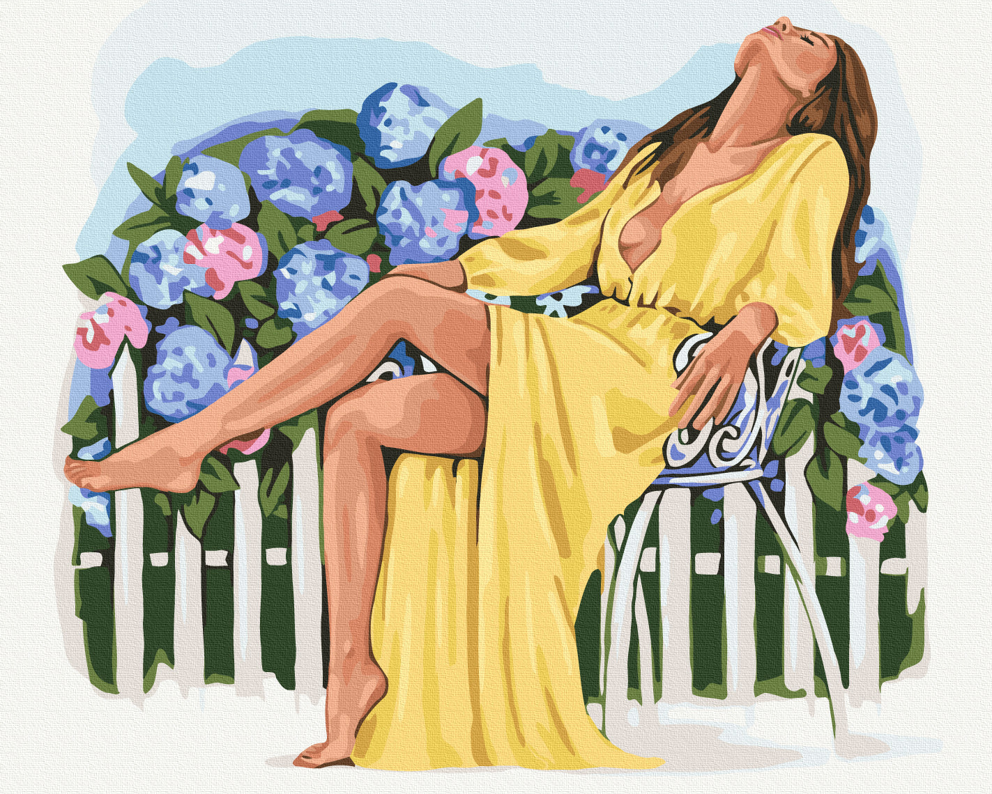 Painting by numbers Blooming tranquility ©Alla Berezovska (BS54282)