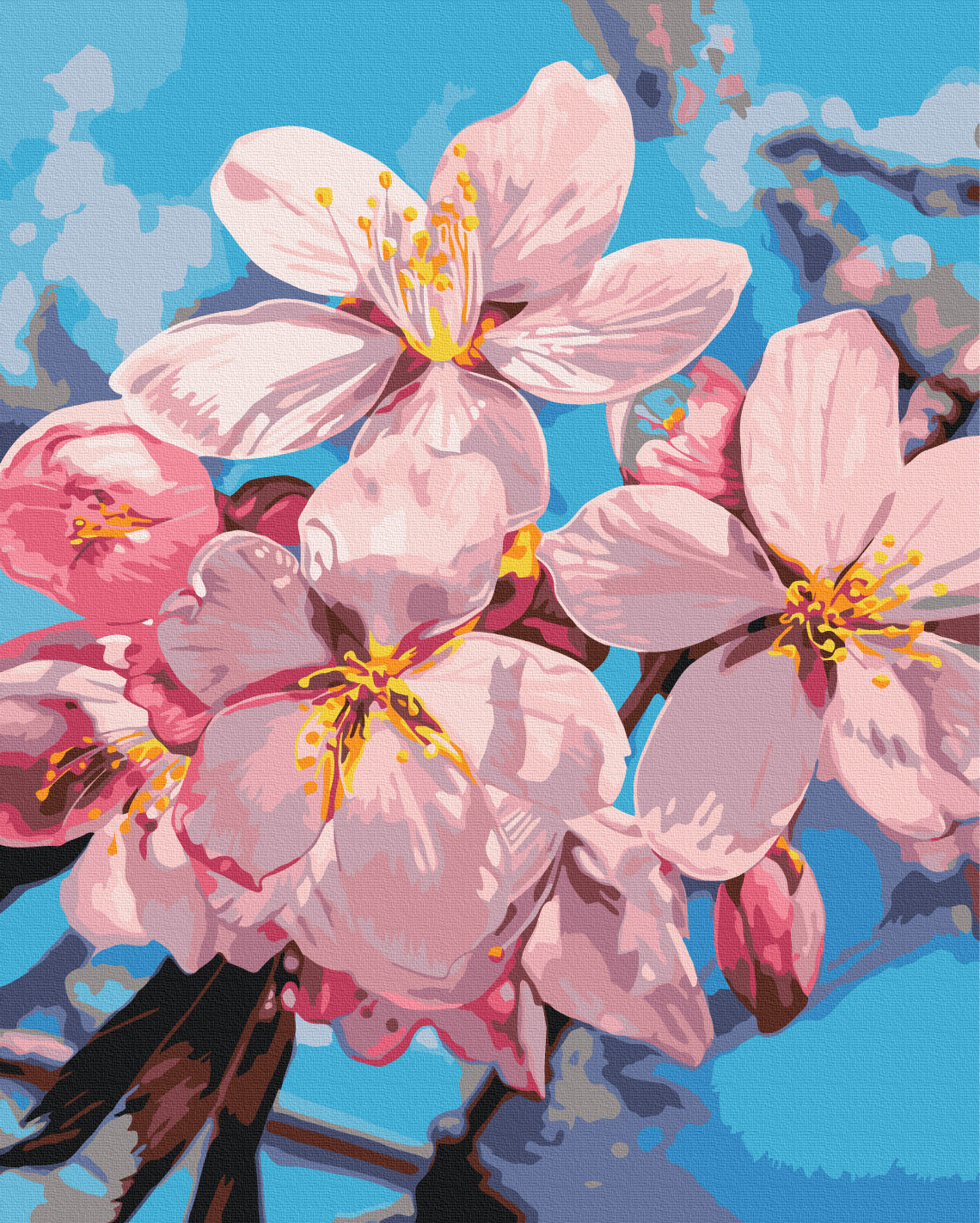 Painting by numbers Plum blossom © Anastasiia Osmolovska (BS54283)