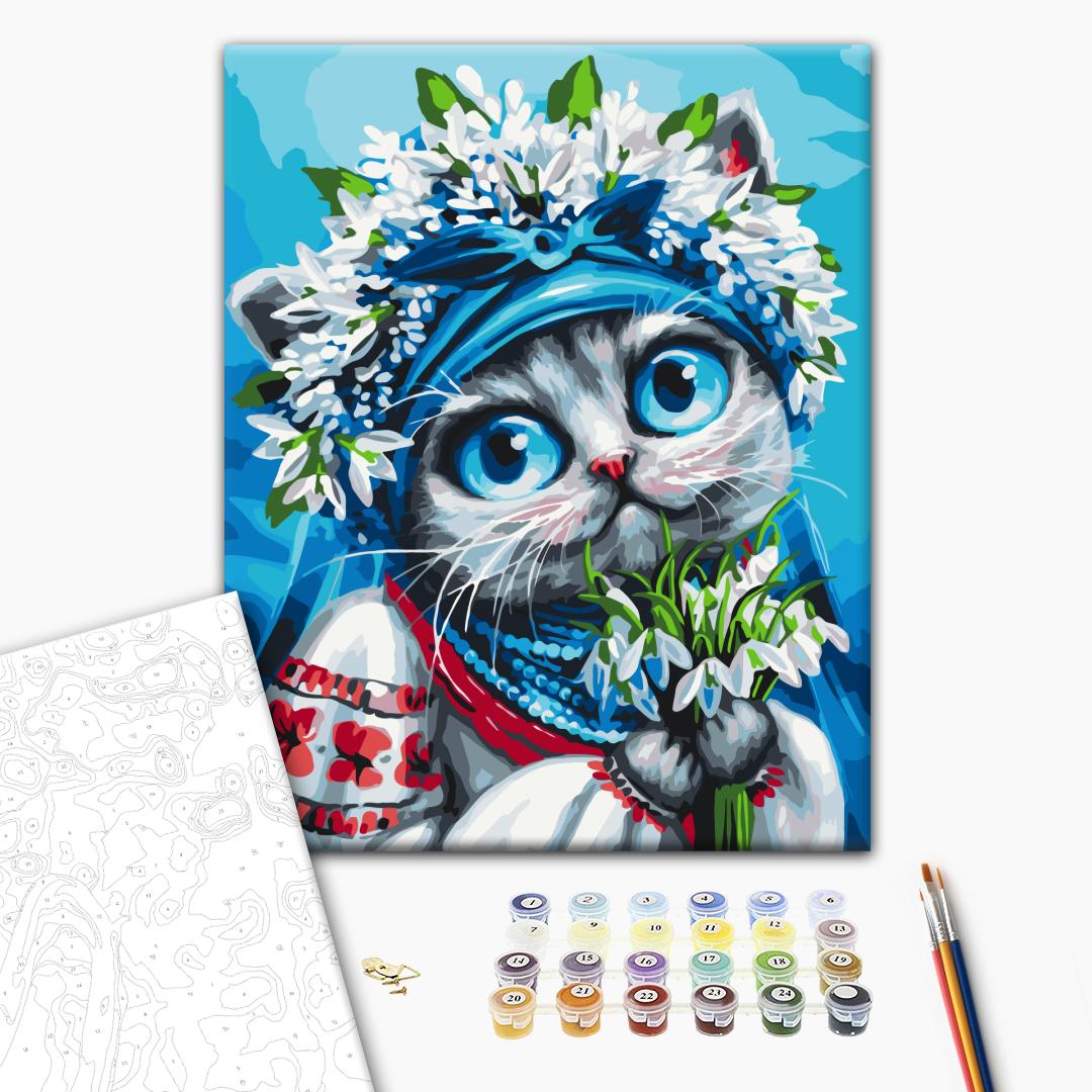 Painting by numbers A cat carrying spring © Marianna Pashchuk (BS54258)