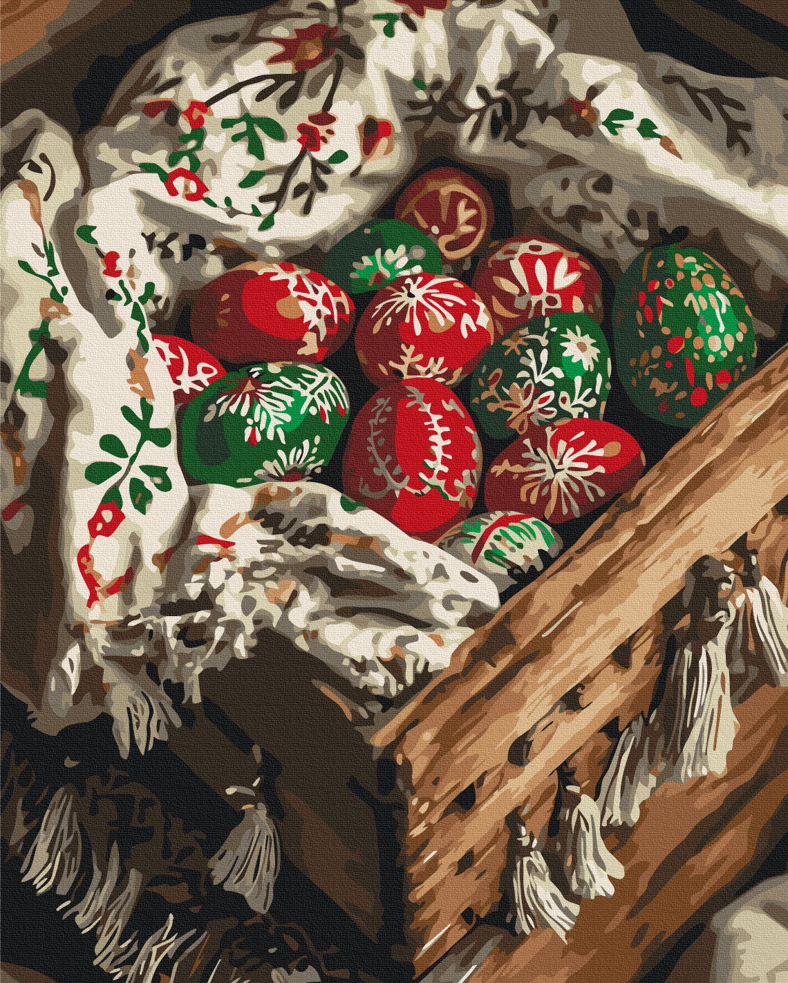 Painting by numbers Festive Easter eggs (BS54295)